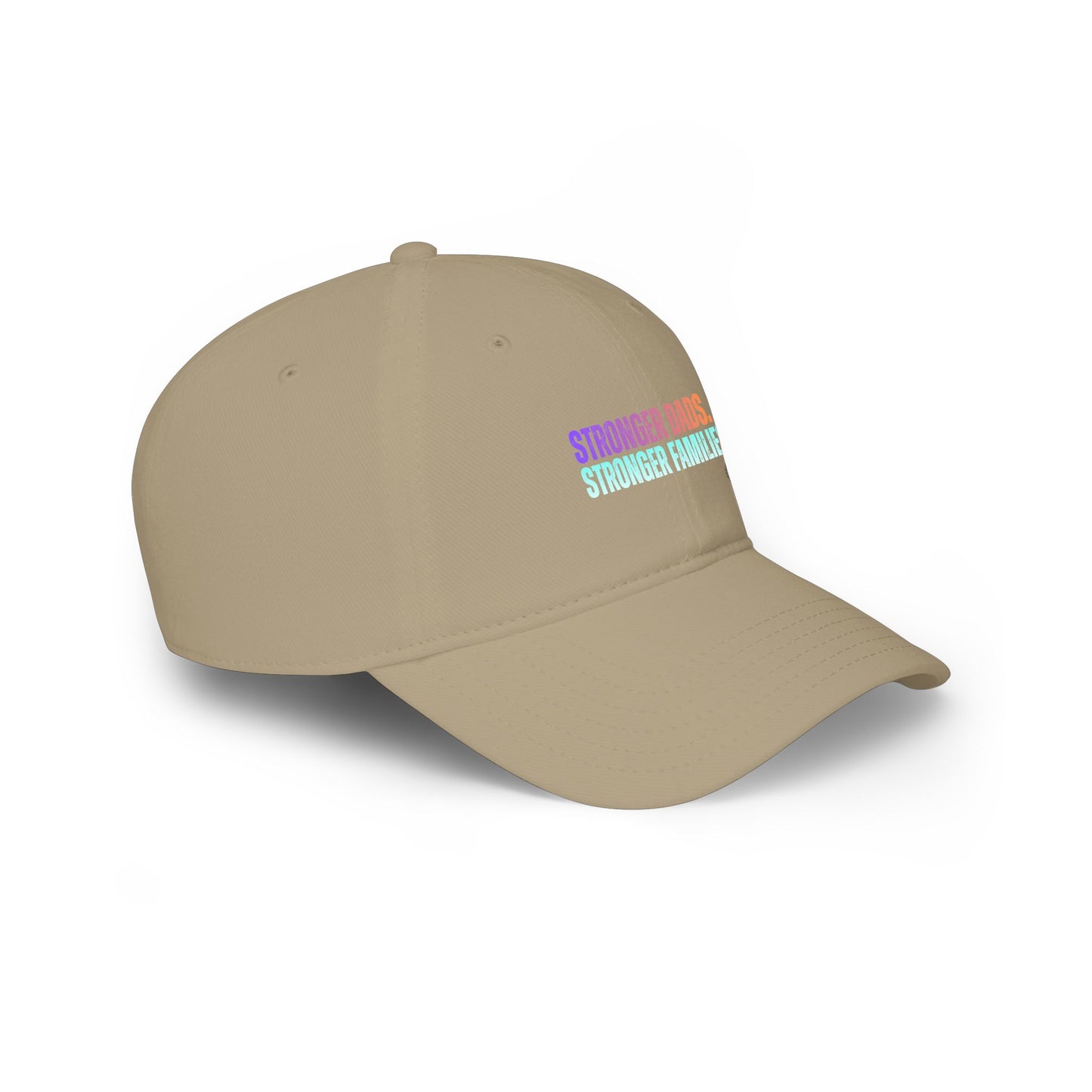 Low Profile Baseball Cap — "Stronger Dads, Stronger Families" Embroidered Pride Dad Hat