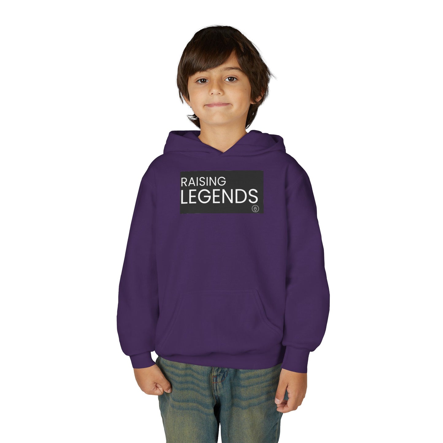 Youth Hoodie — "Raising Legends" Graphic Pullover for Kids