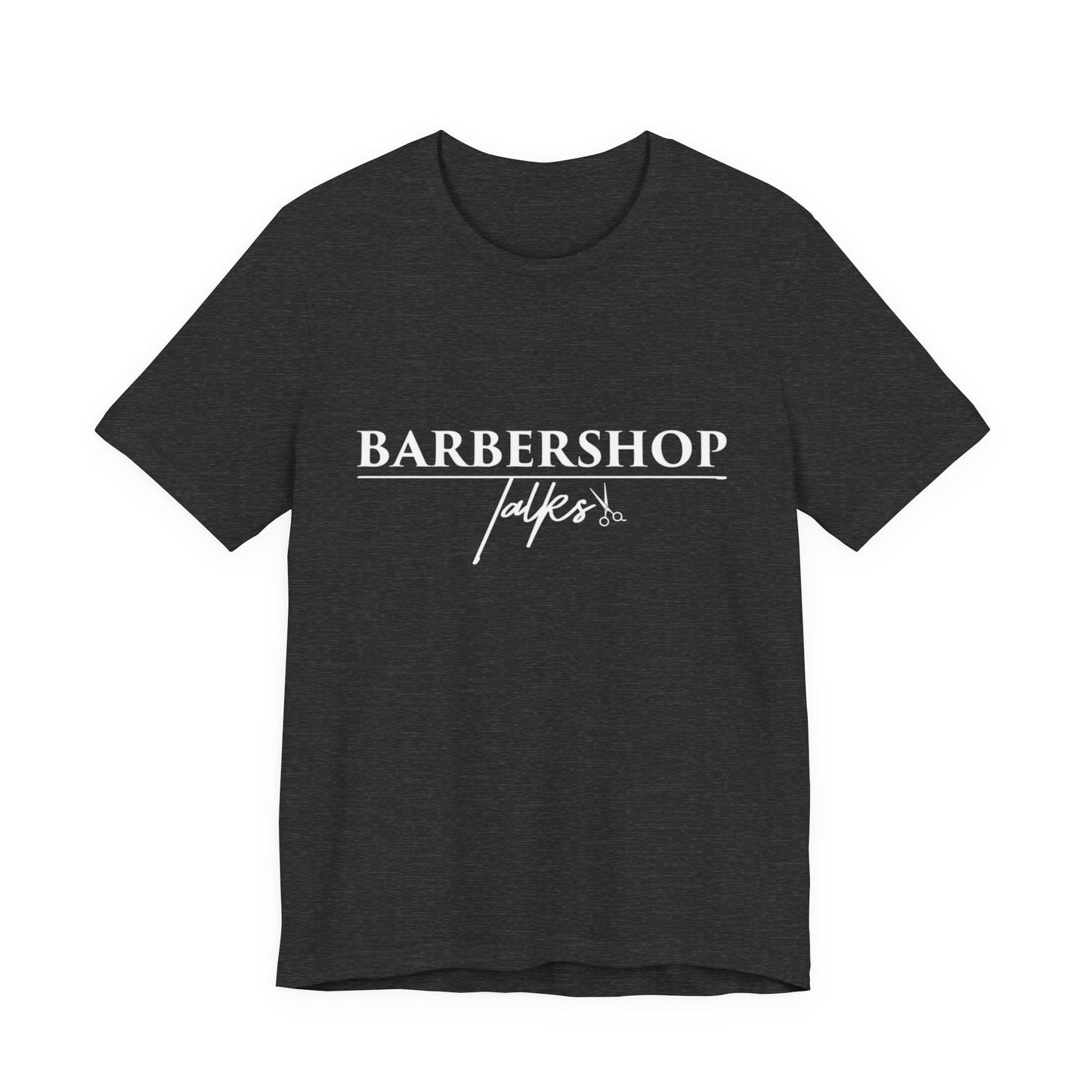 Barbershop Talk Tee — Casual Barber Shop Graphic T-Shirt