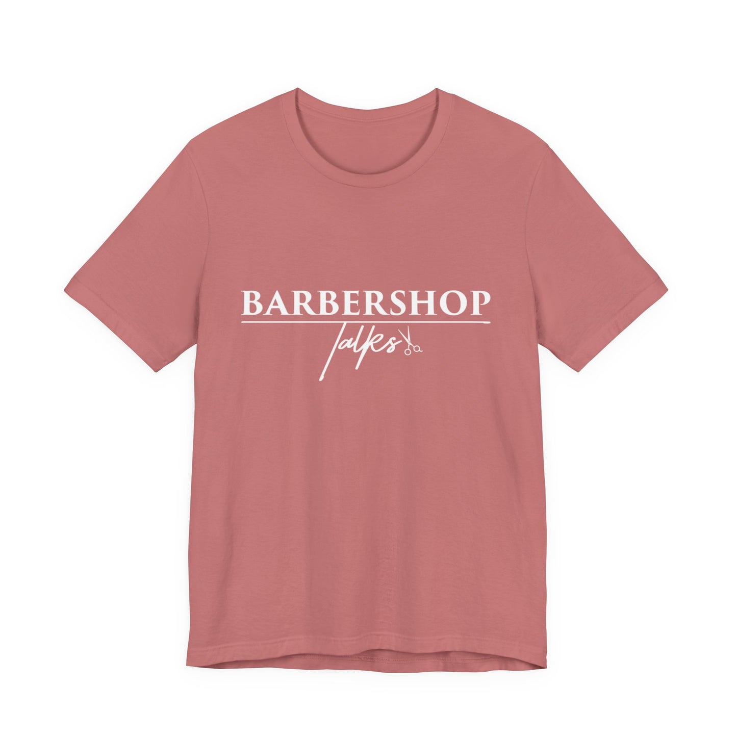 Barbershop Talk Tee — Casual Barber Shop Graphic T-Shirt