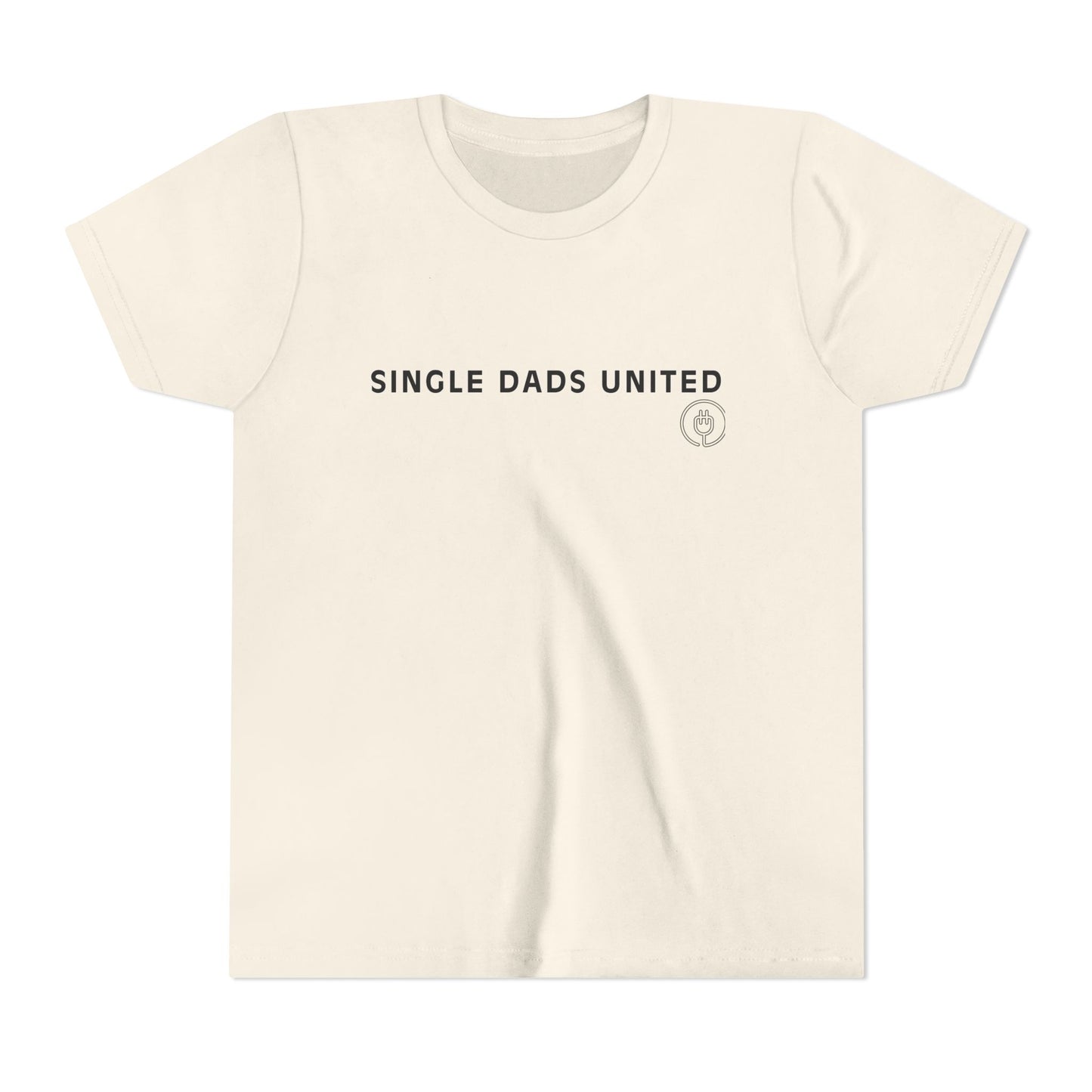 Youth Tee — "Single Dad's United" Kids Shirt (Father’s Day, New Single Dad Gift)