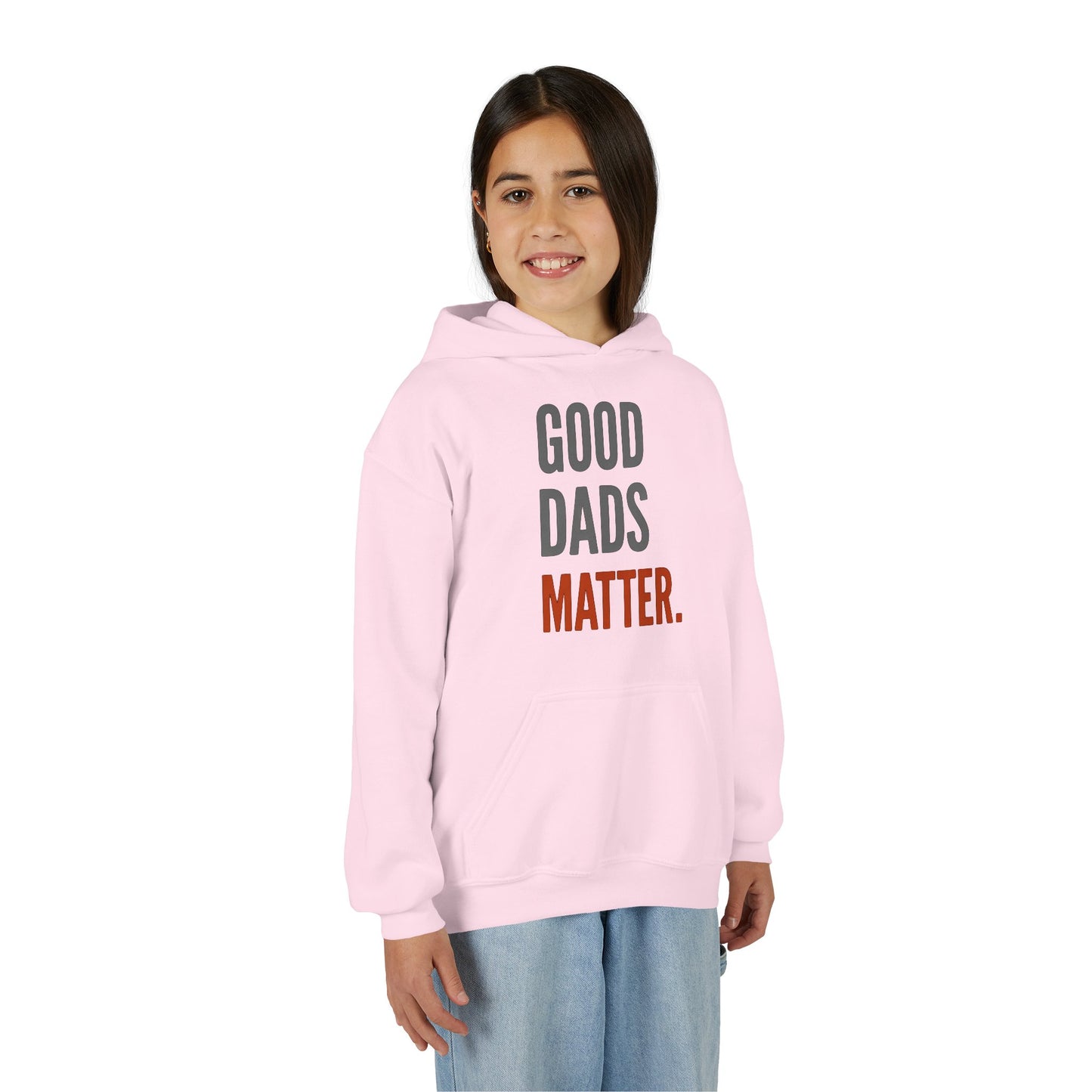 Good Dads Matter Black & Red Youth Hoodie