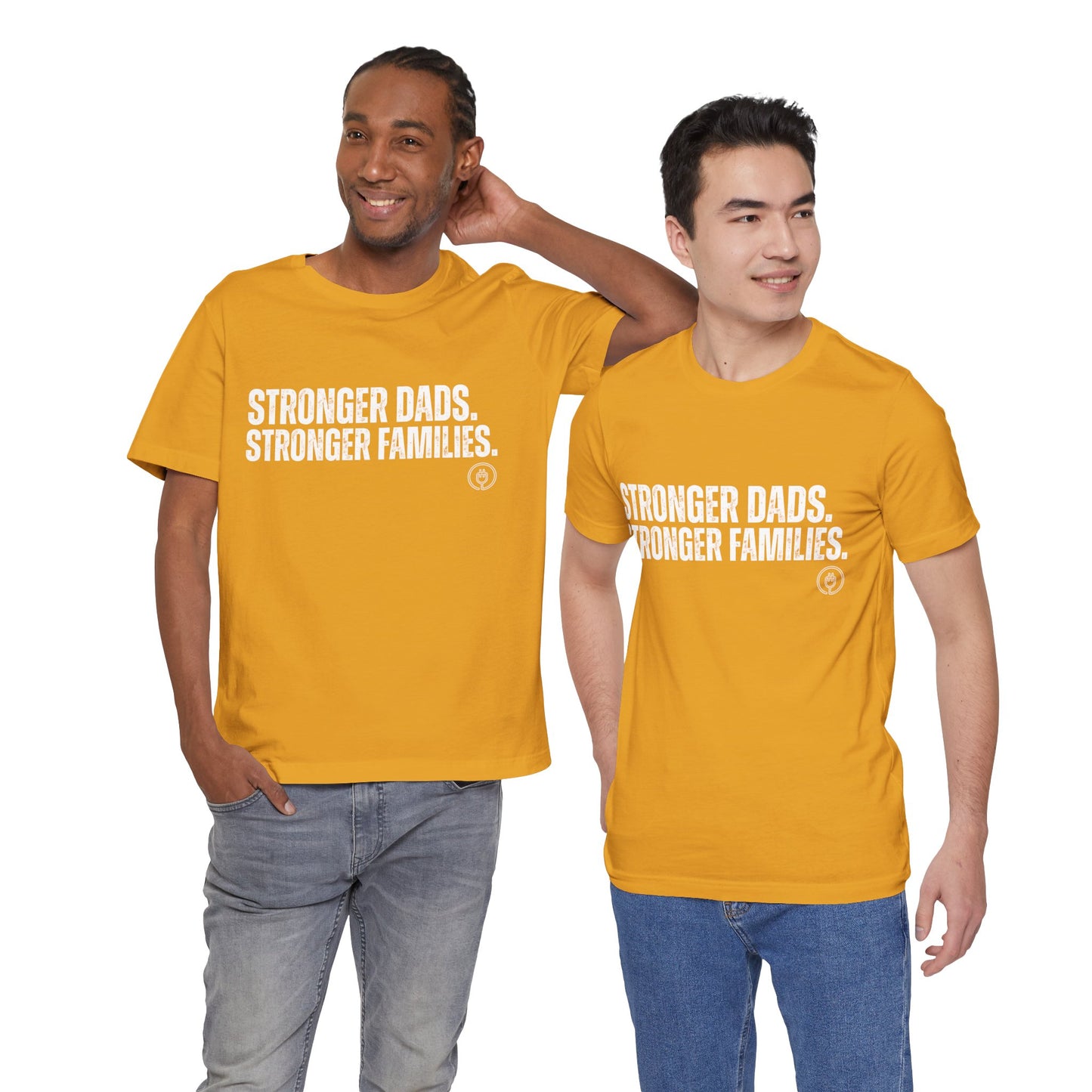 Strong Fathers Tee — "Stronger Dads. Stronger Families." Patriotic Family Pride T‑Shirt