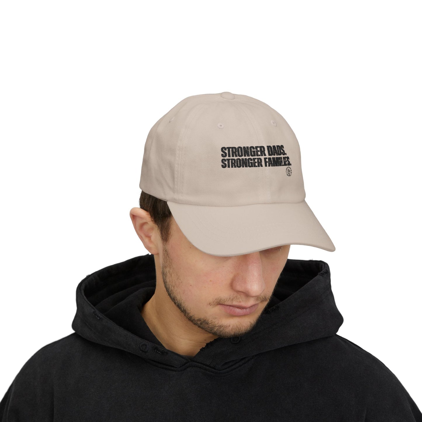 Dad Cap — "Stronger Dads. Stronger Families." Embroidered Baseball Hat