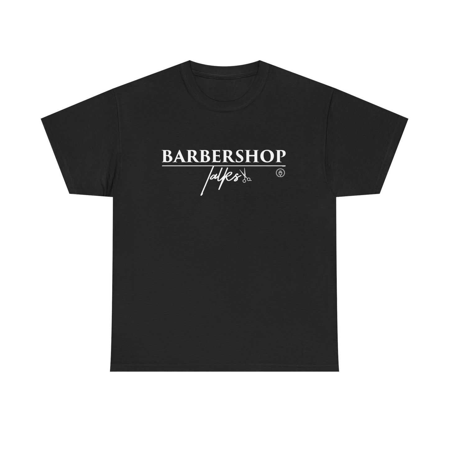 Barbershop T-Shirt — Classic 'Barbershop Talk' Logo Tee