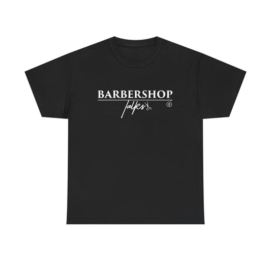 Barbershop T-Shirt — Classic 'Barbershop Talk' Logo Tee