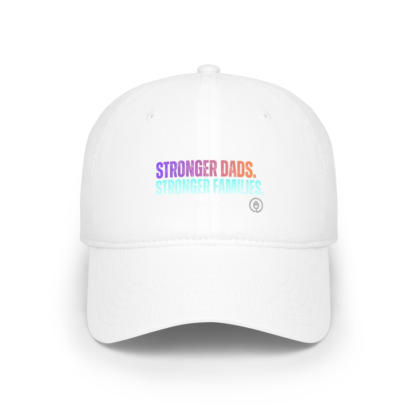 Low Profile Baseball Cap — "Stronger Dads, Stronger Families" Embroidered Pride Dad Hat