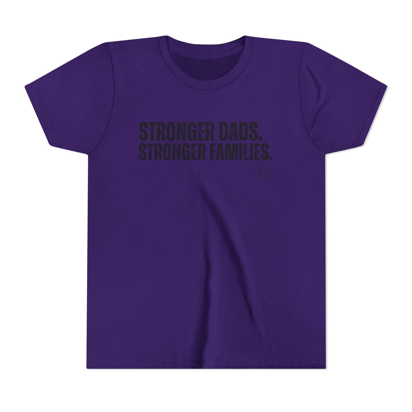 Youth Tee "Stronger Dads. Stronger Families." – Father's Day Kids Shirt