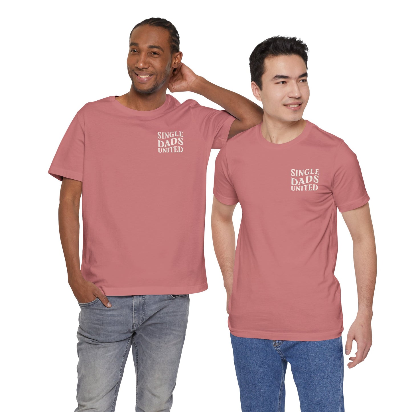 Single Dads United Tee — Casual Supportive Fathers T-Shirt