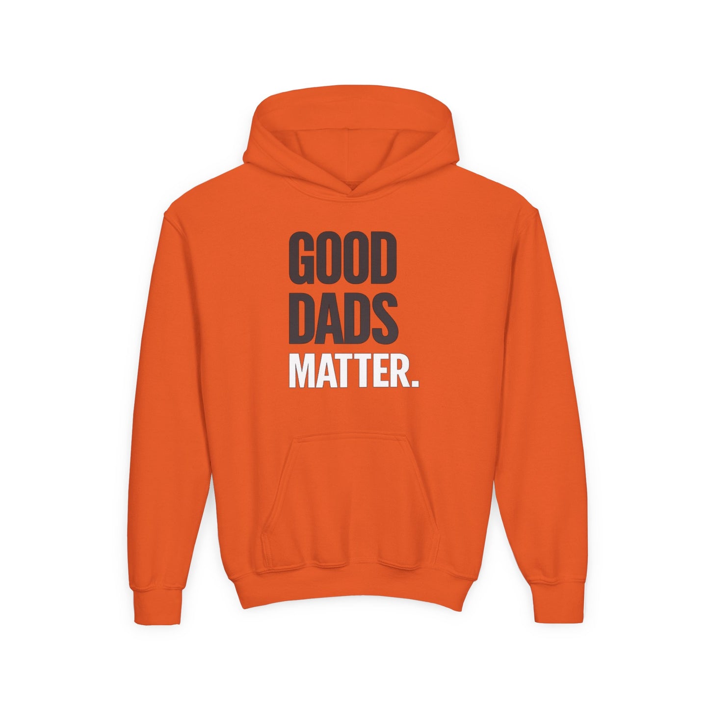 Good Dads Matter. Black and White Youth Hoodie