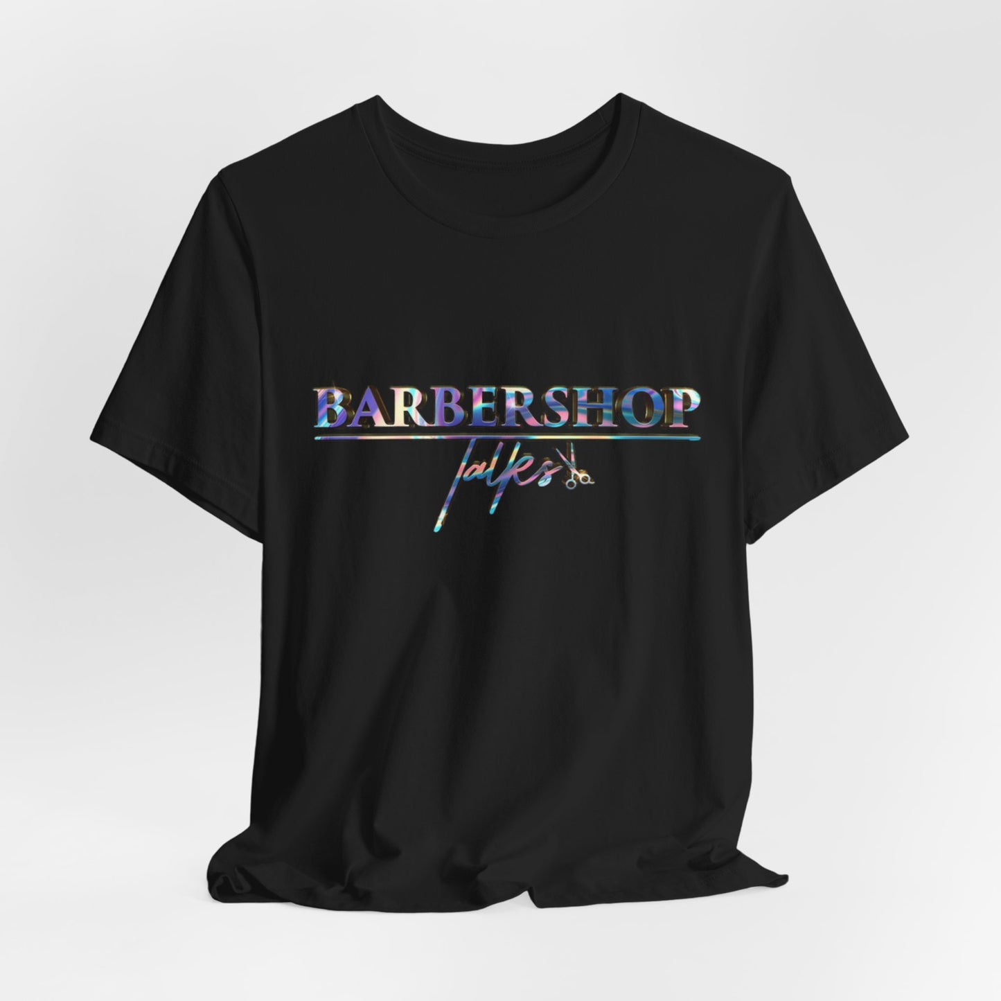 Barbershop Vibes Tee — 'Barbershop Life' Retro Script T-Shirt