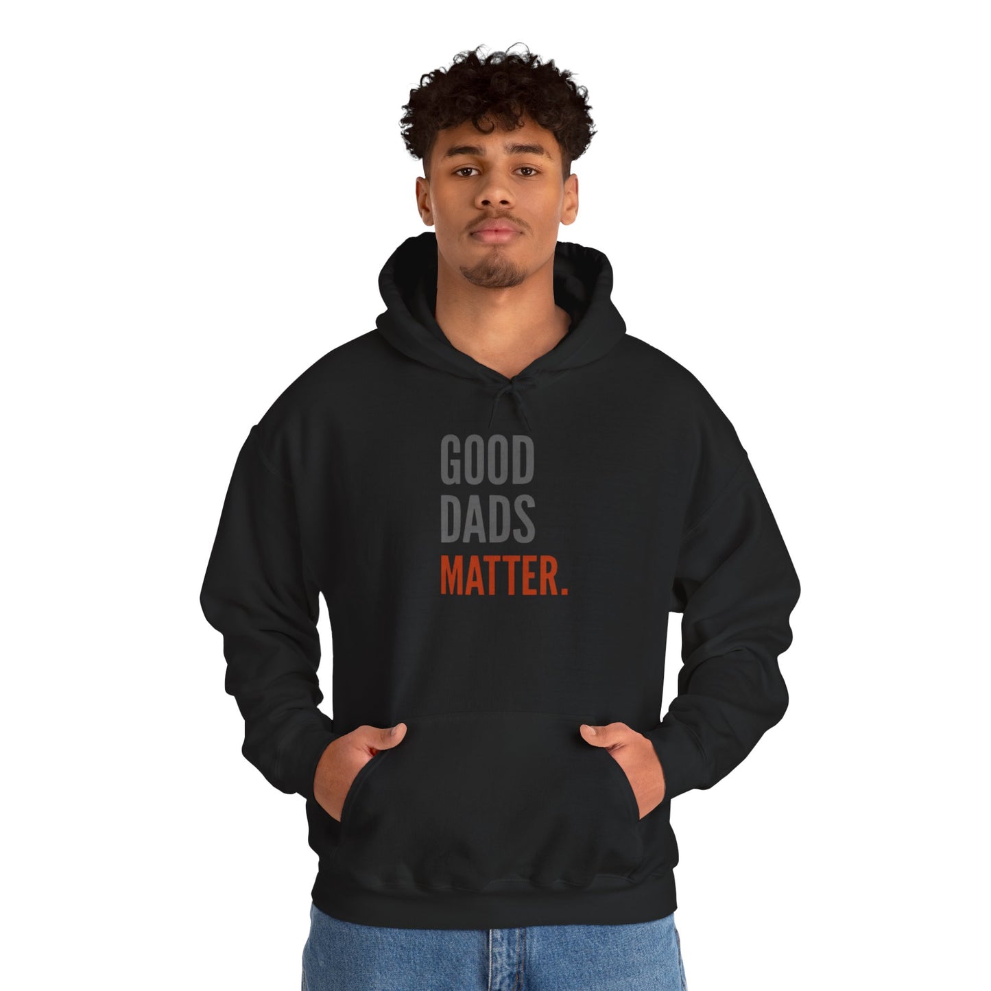 Good Dads Matter Black & Red Adult Hoodie