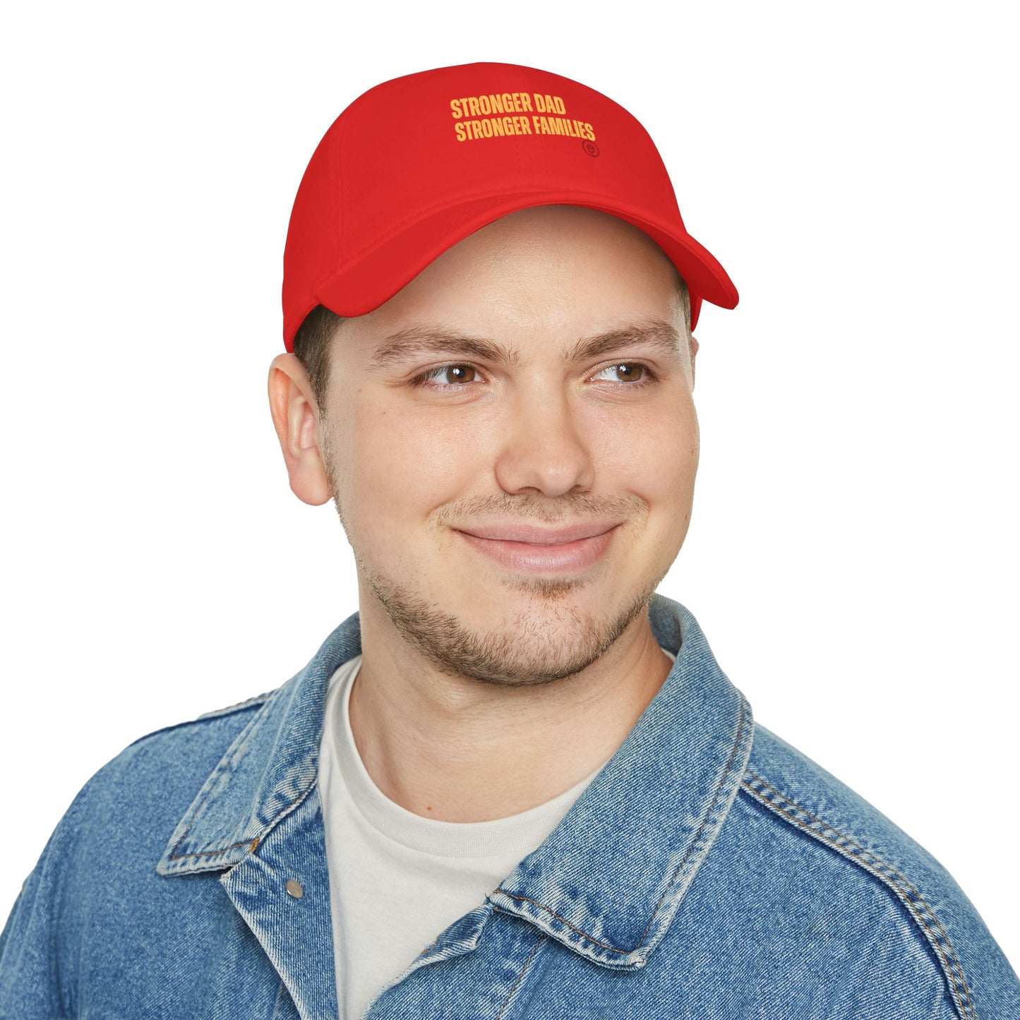 Low Profile Baseball Cap — "Stronger Dads, Stronger Families." Embroidered Dad Pride Hat