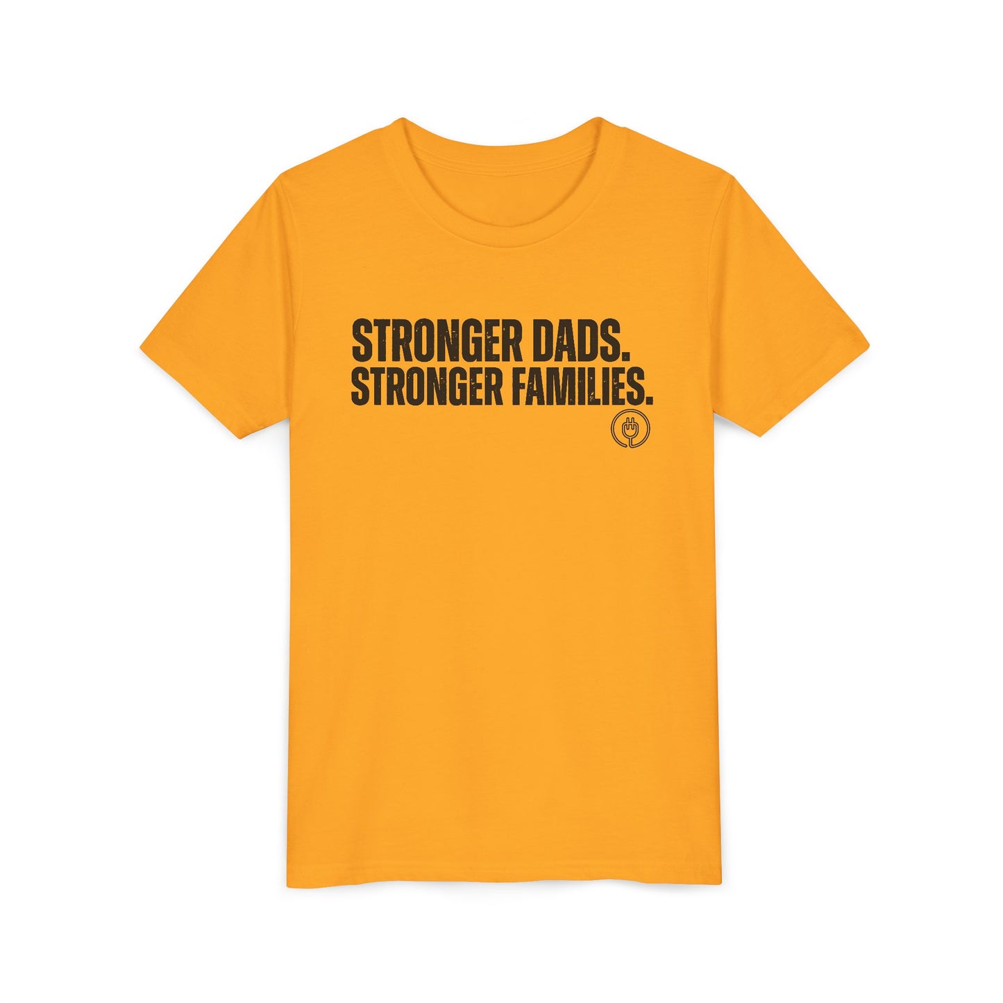 Youth Tee "Stronger Dads. Stronger Families." – Father's Day Kids Shirt
