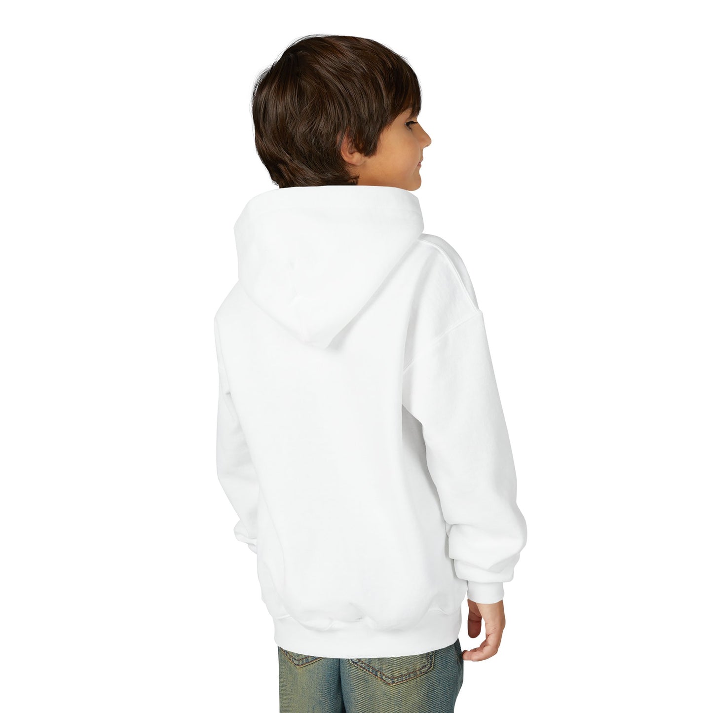 Youth Hoodie — "Stronger Dads, Stronger Families." Motivational Kids Pullover