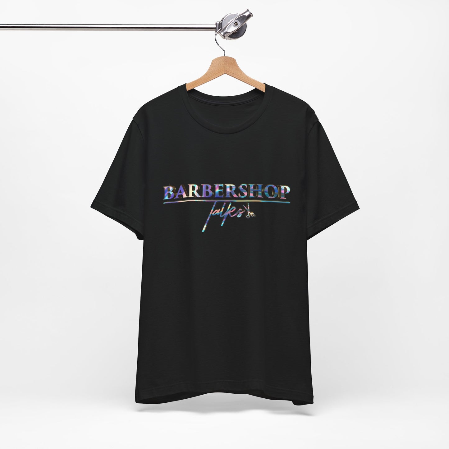 Barbershop Vibes Tee — 'Barbershop Life' Retro Script T-Shirt