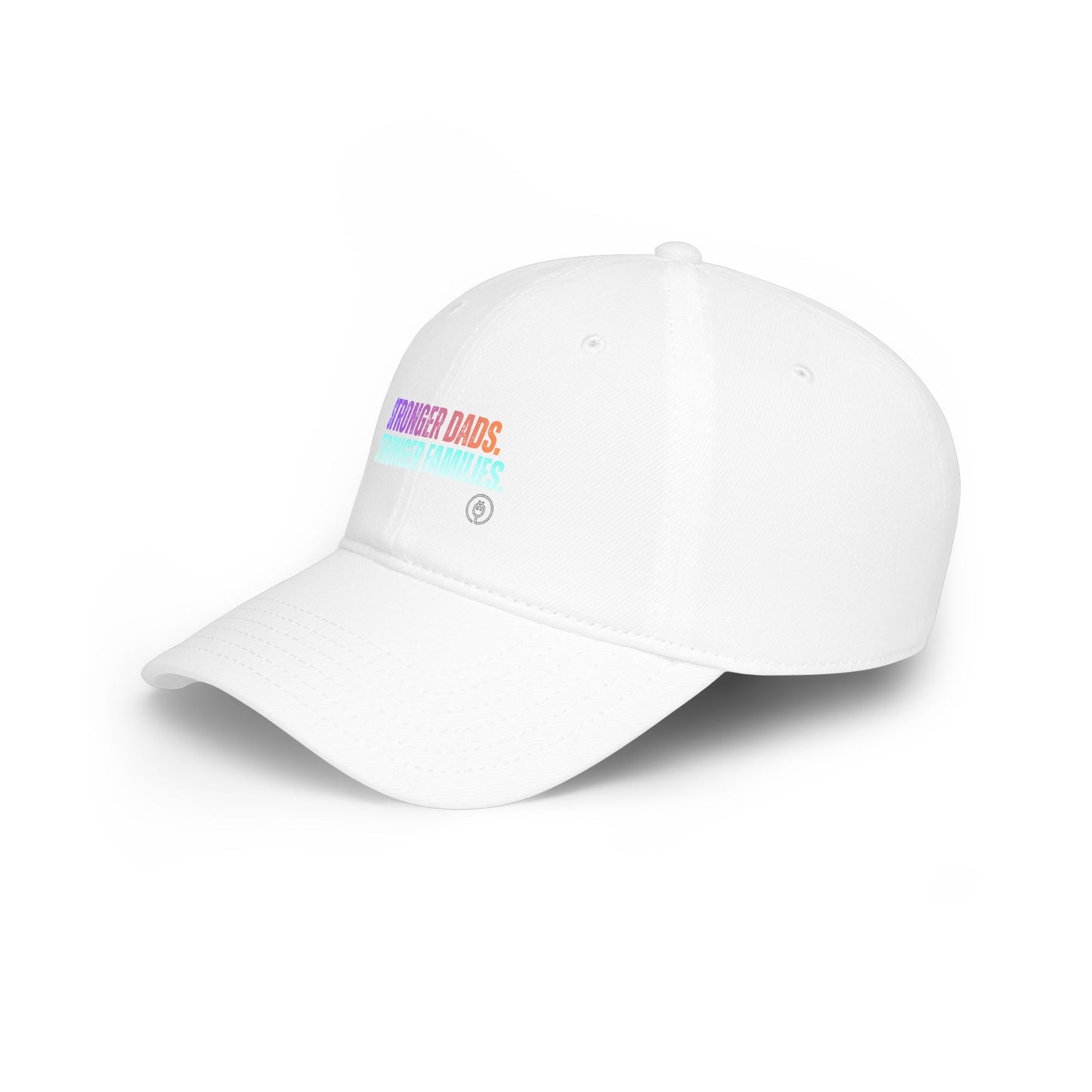 Low Profile Baseball Cap — "Stronger Dads, Stronger Families" Embroidered Pride Dad Hat