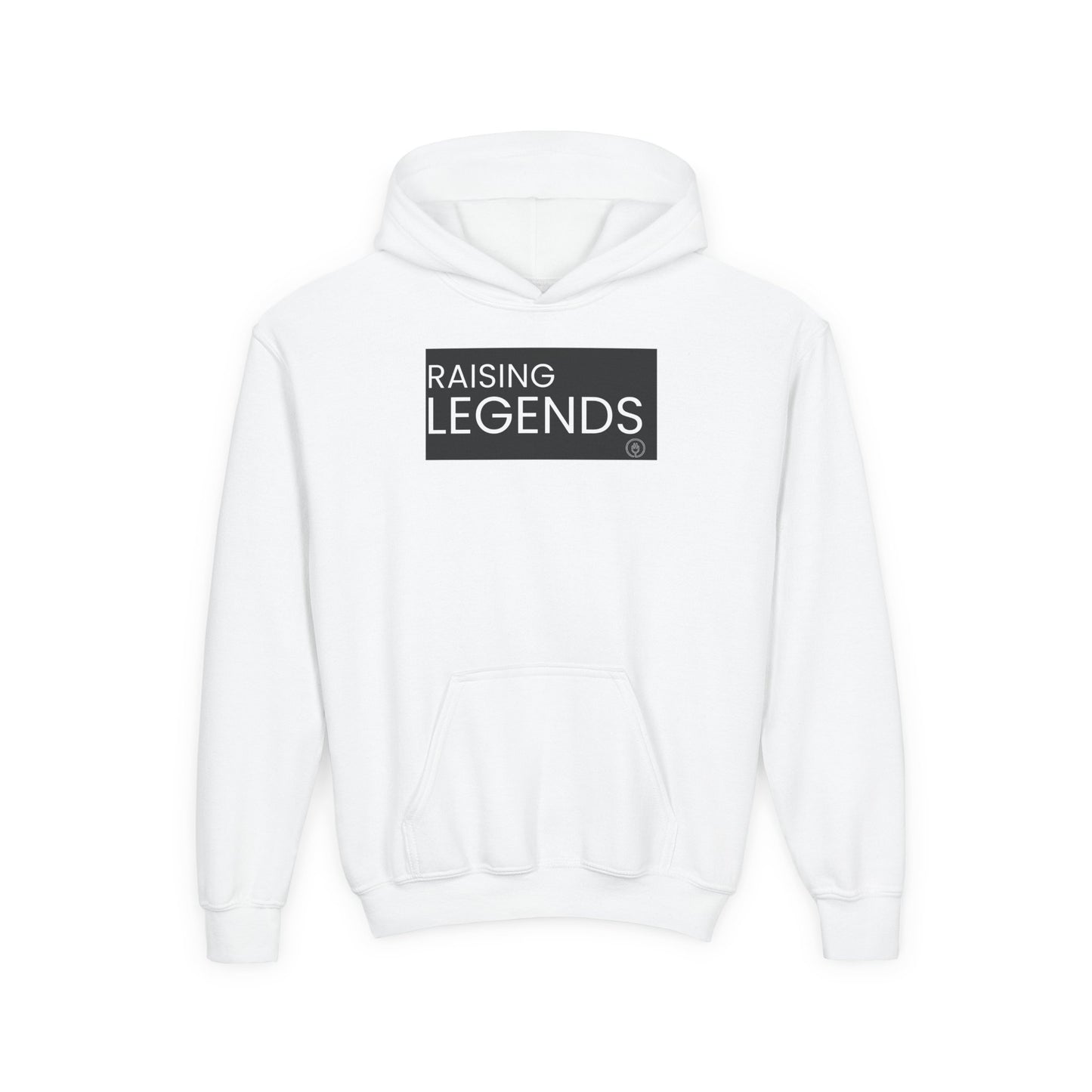 Youth Hoodie — "Raising Legends" Graphic Pullover for Kids
