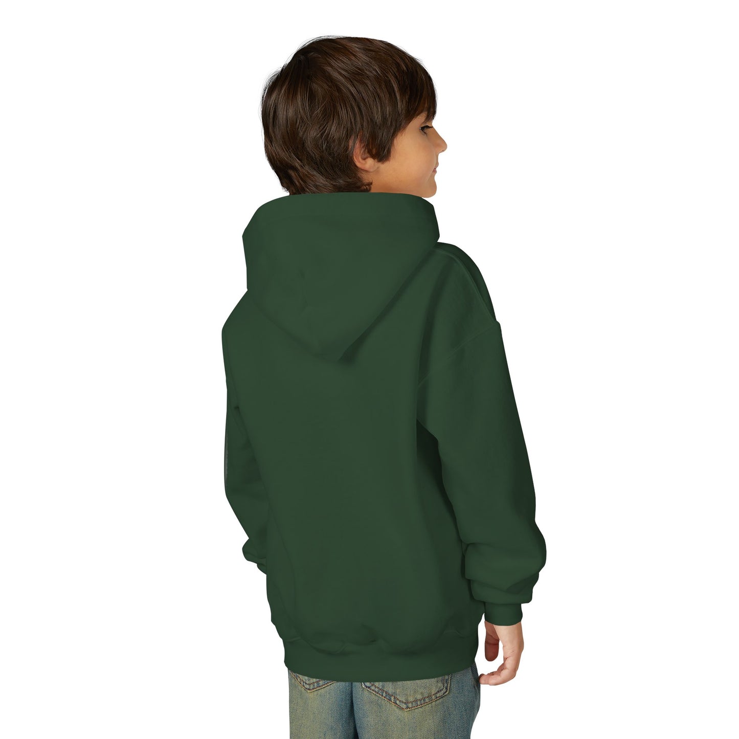 Youth Hoodie — "Stronger Dads, Stronger Families." Motivational Kids Pullover