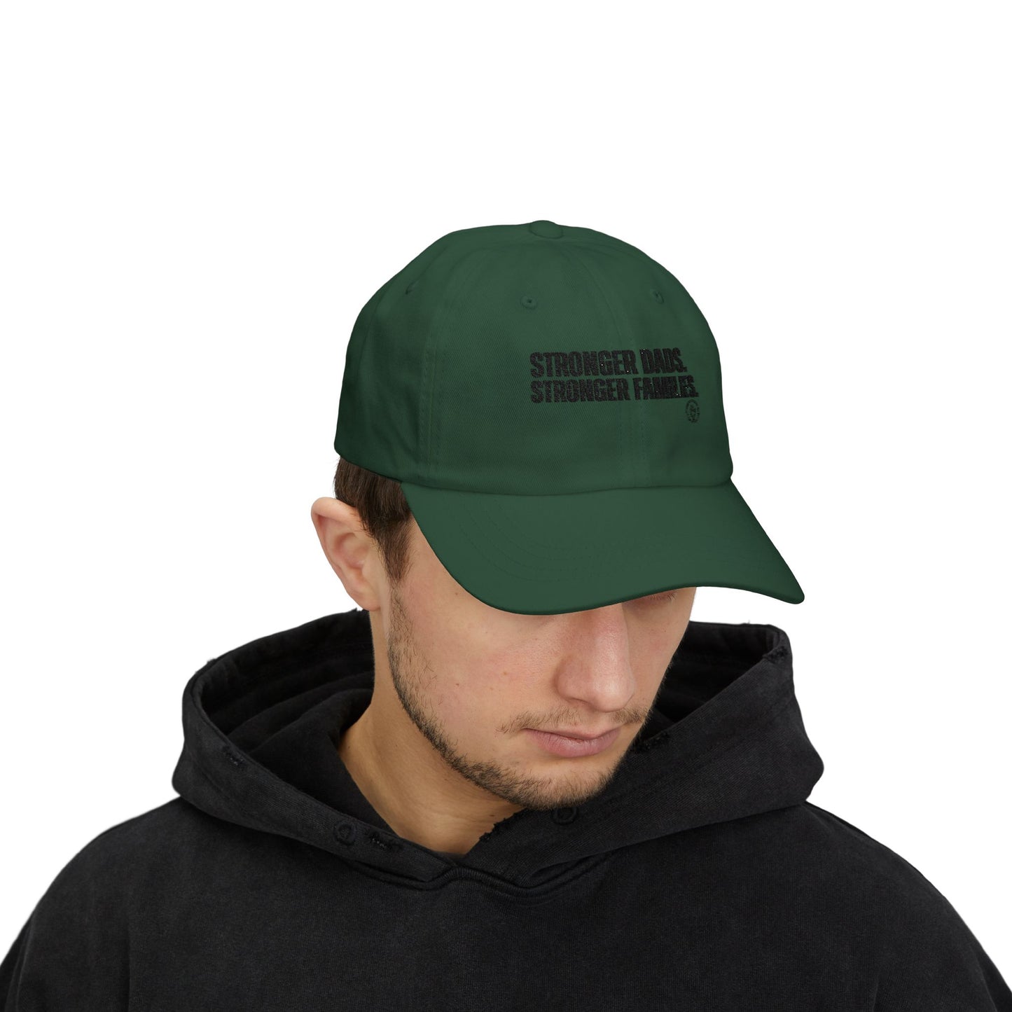 Dad Cap — "Stronger Dads. Stronger Families." Embroidered Baseball Hat