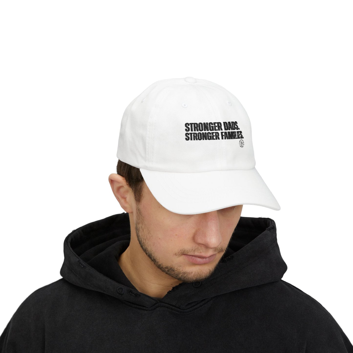Dad Cap — "Stronger Dads. Stronger Families." Embroidered Baseball Hat