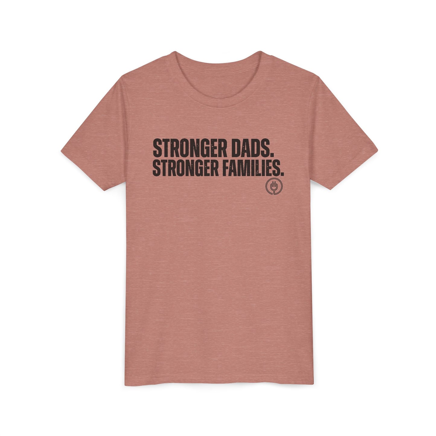 Youth Tee "Stronger Dads. Stronger Families." – Father's Day Kids Shirt