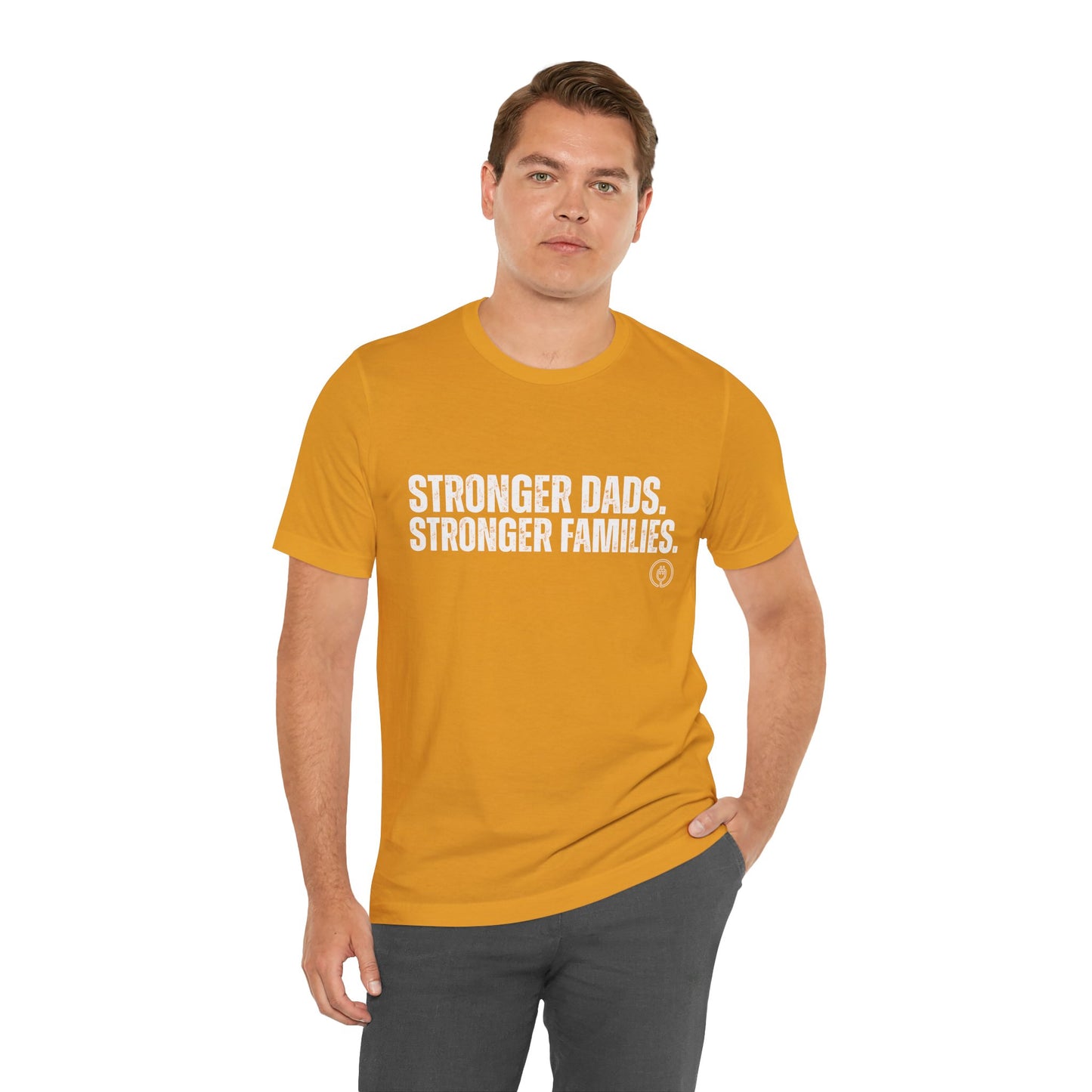 Strong Fathers Tee — "Stronger Dads. Stronger Families." Patriotic Family Pride T‑Shirt