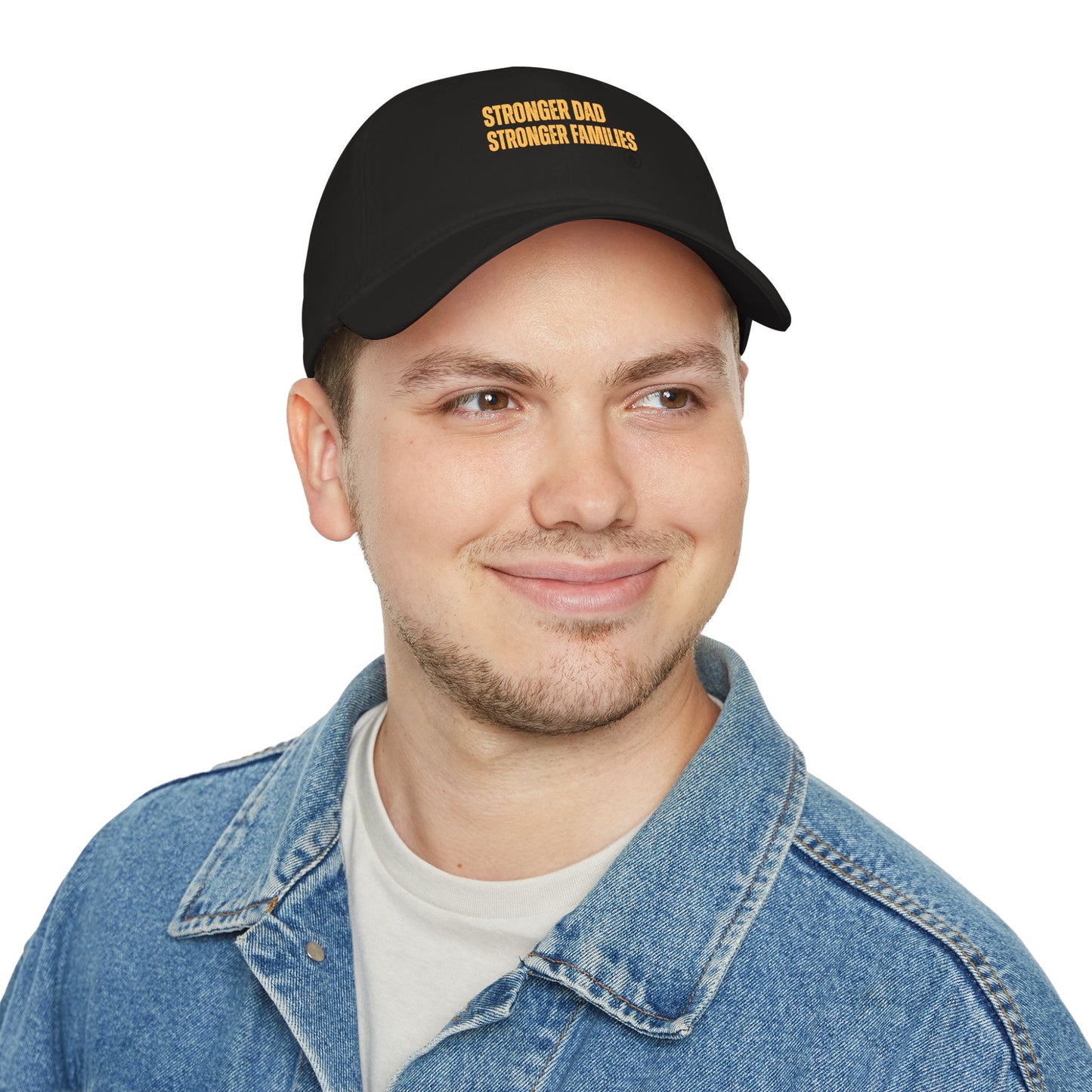 Low Profile Baseball Cap — "Stronger Dads, Stronger Families." Embroidered Dad Pride Hat