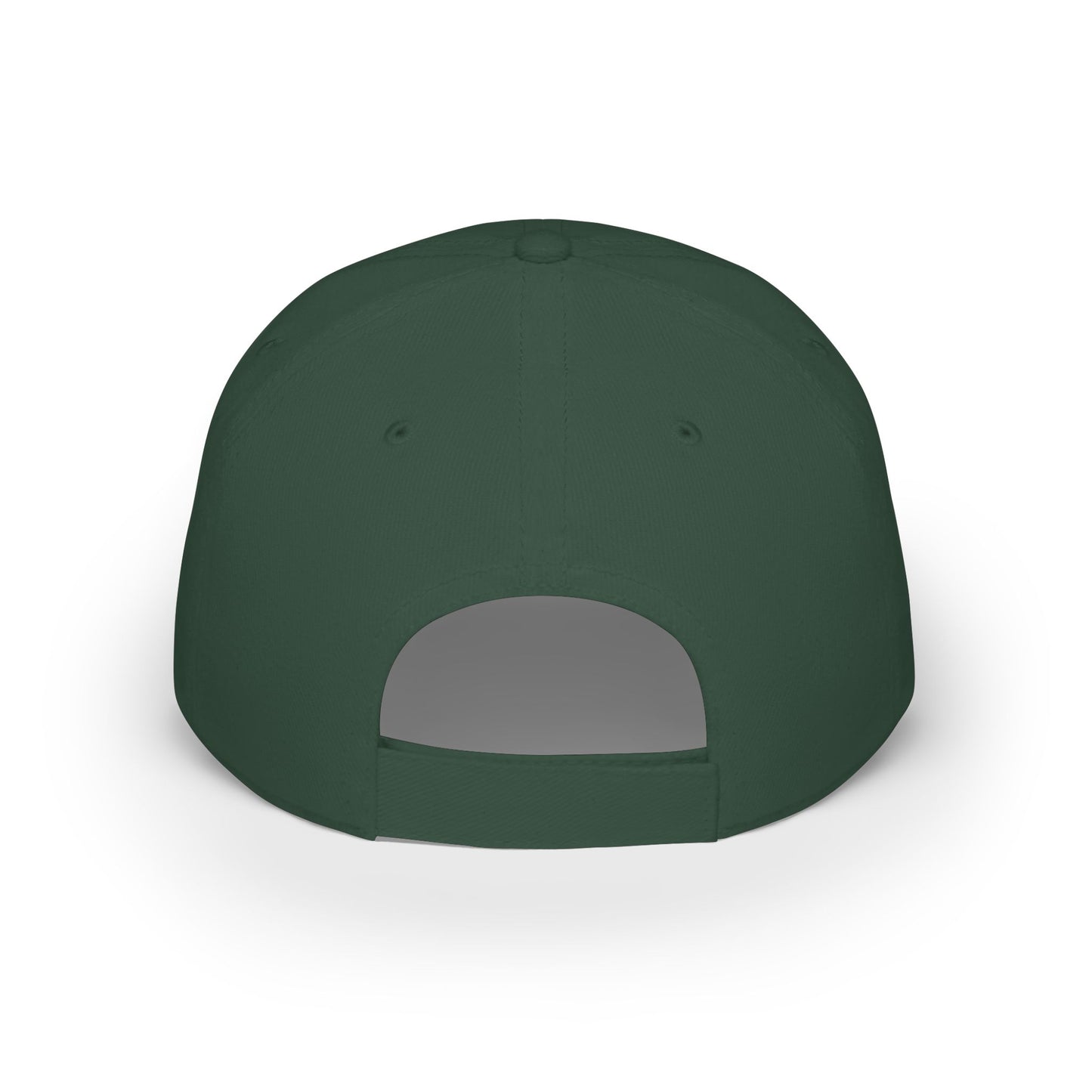 Stronger Dads, Stronger Families Baseball Cap — Embroidered Red Text Dad Hat