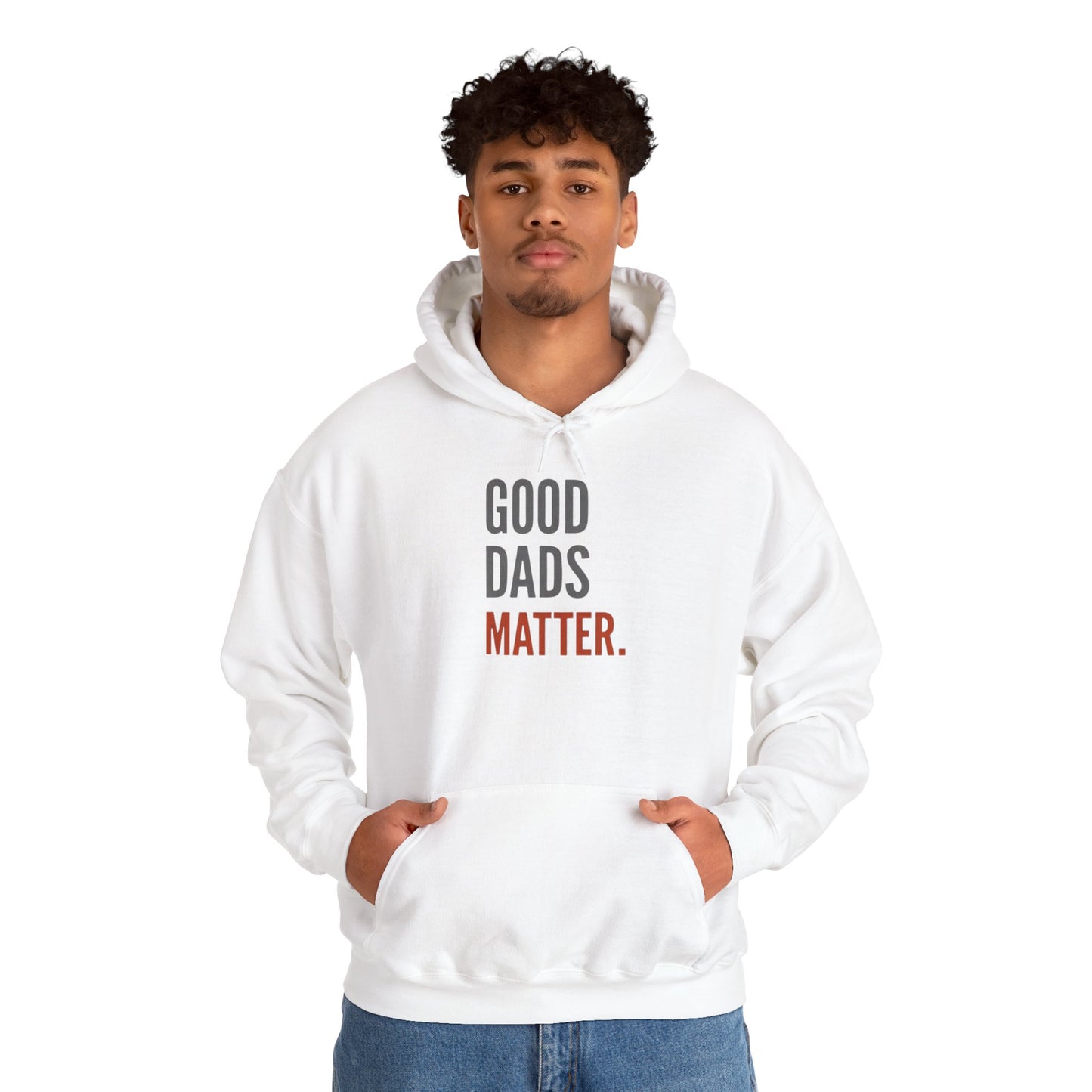 Good Dads Matter Black & Red Adult Hoodie