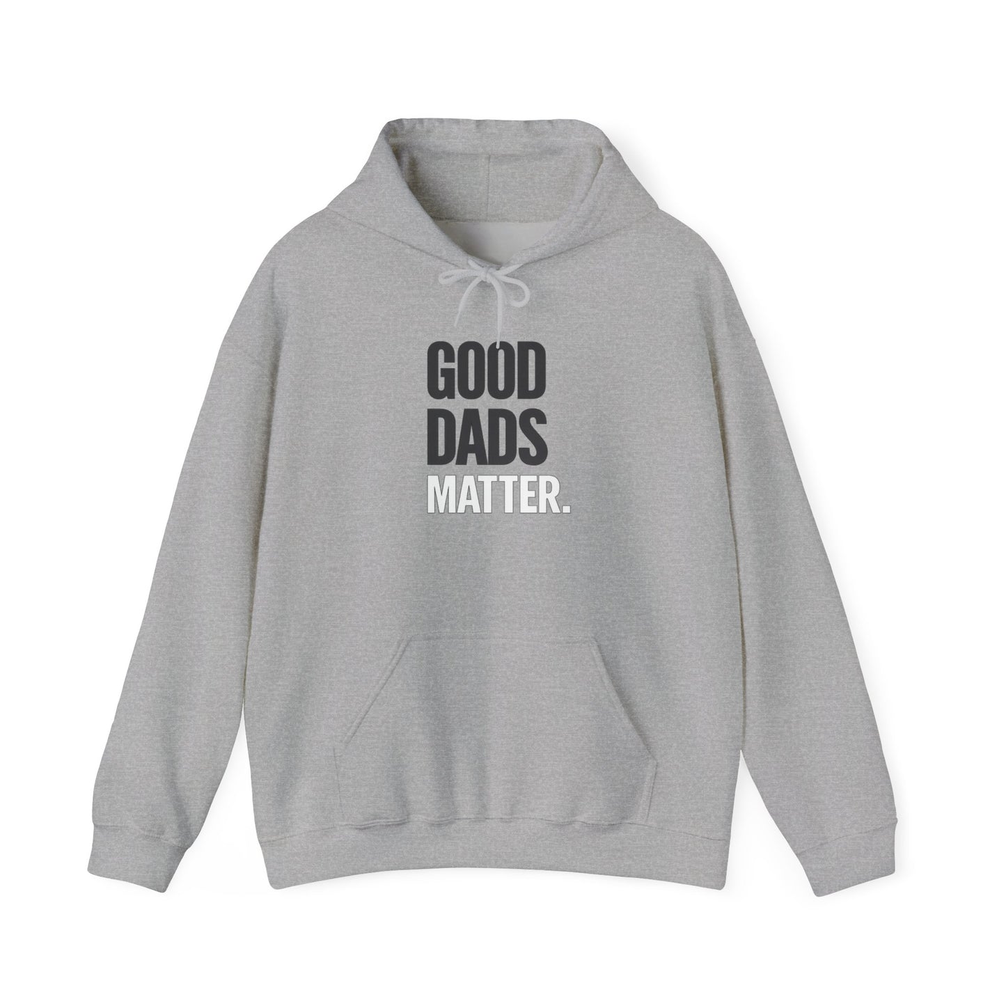 Good Dads Matter Black & White Adult Hoodie