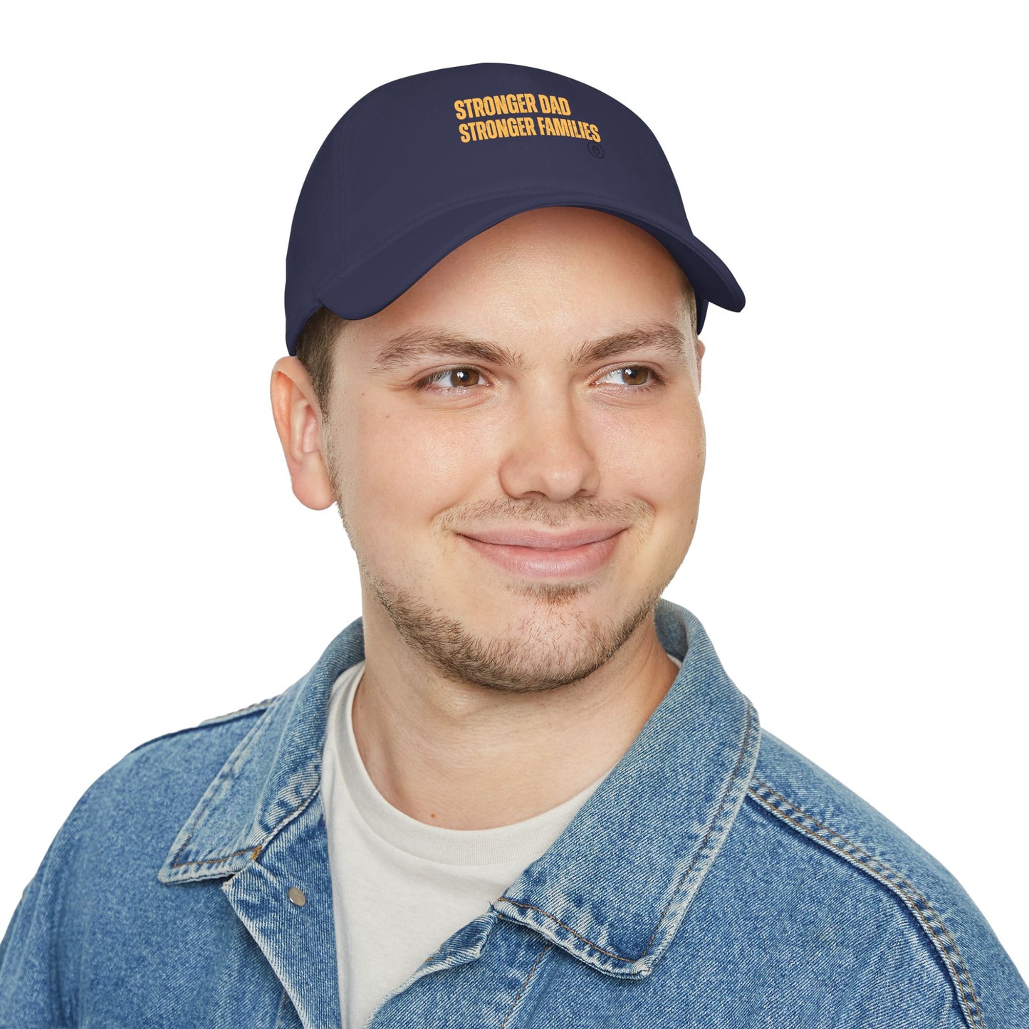 Low Profile Baseball Cap — "Stronger Dads, Stronger Families." Embroidered Dad Pride Hat