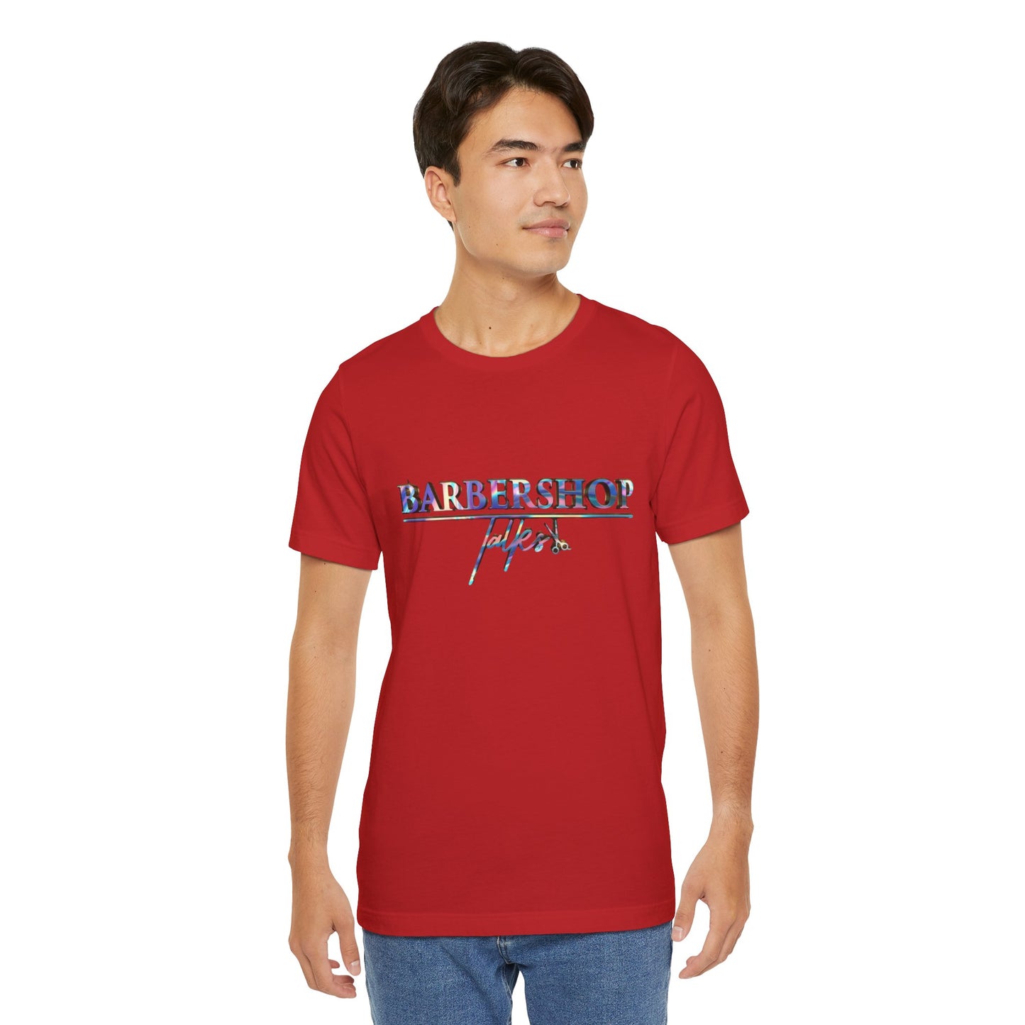 Barbershop Vibes Tee — 'Barbershop Life' Retro Script T-Shirt