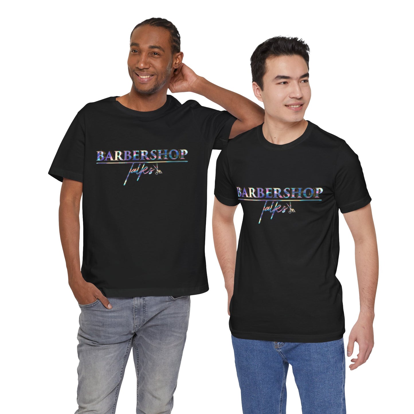 Barbershop Vibes Tee — 'Barbershop Life' Retro Script T-Shirt