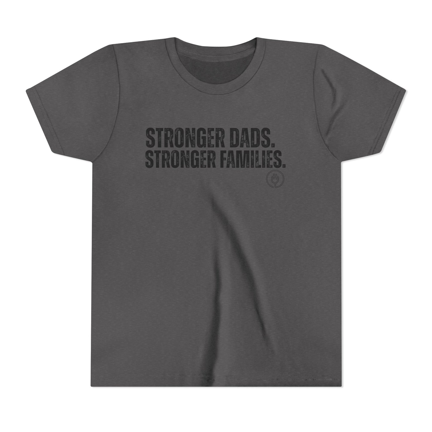 Youth Tee "Stronger Dads. Stronger Families." – Father's Day Kids Shirt