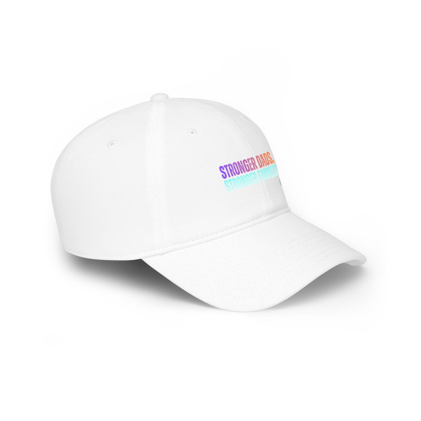 Low Profile Baseball Cap — "Stronger Dads, Stronger Families" Embroidered Pride Dad Hat