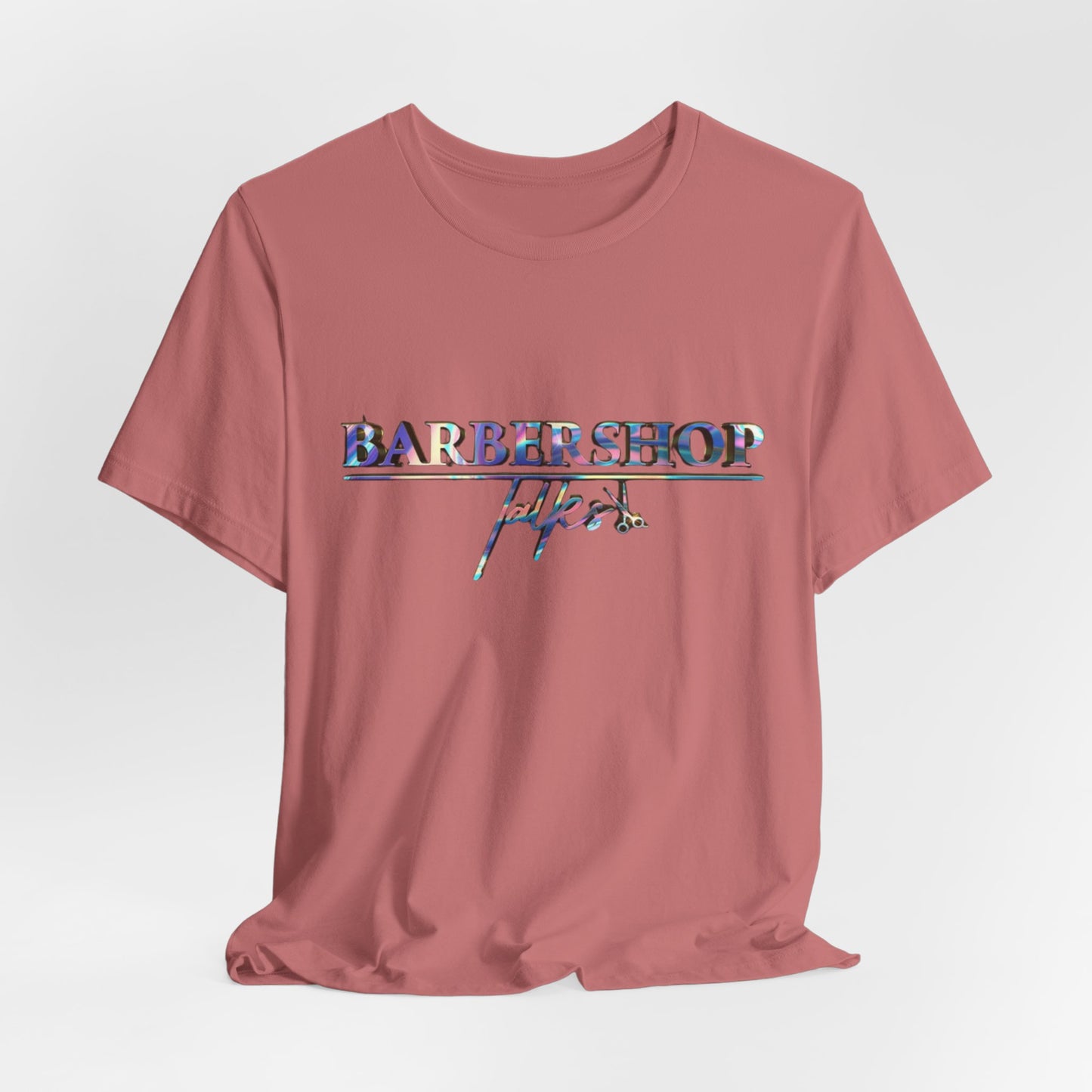 Barbershop Vibes Tee — 'Barbershop Life' Retro Script T-Shirt
