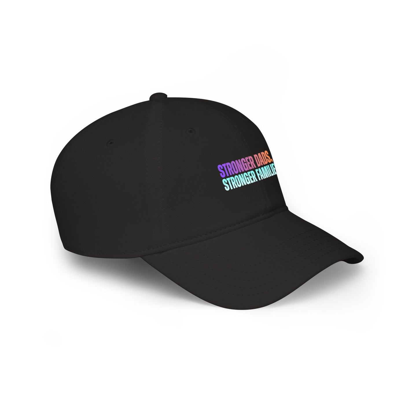 Low Profile Baseball Cap — "Stronger Dads, Stronger Families" Embroidered Pride Dad Hat
