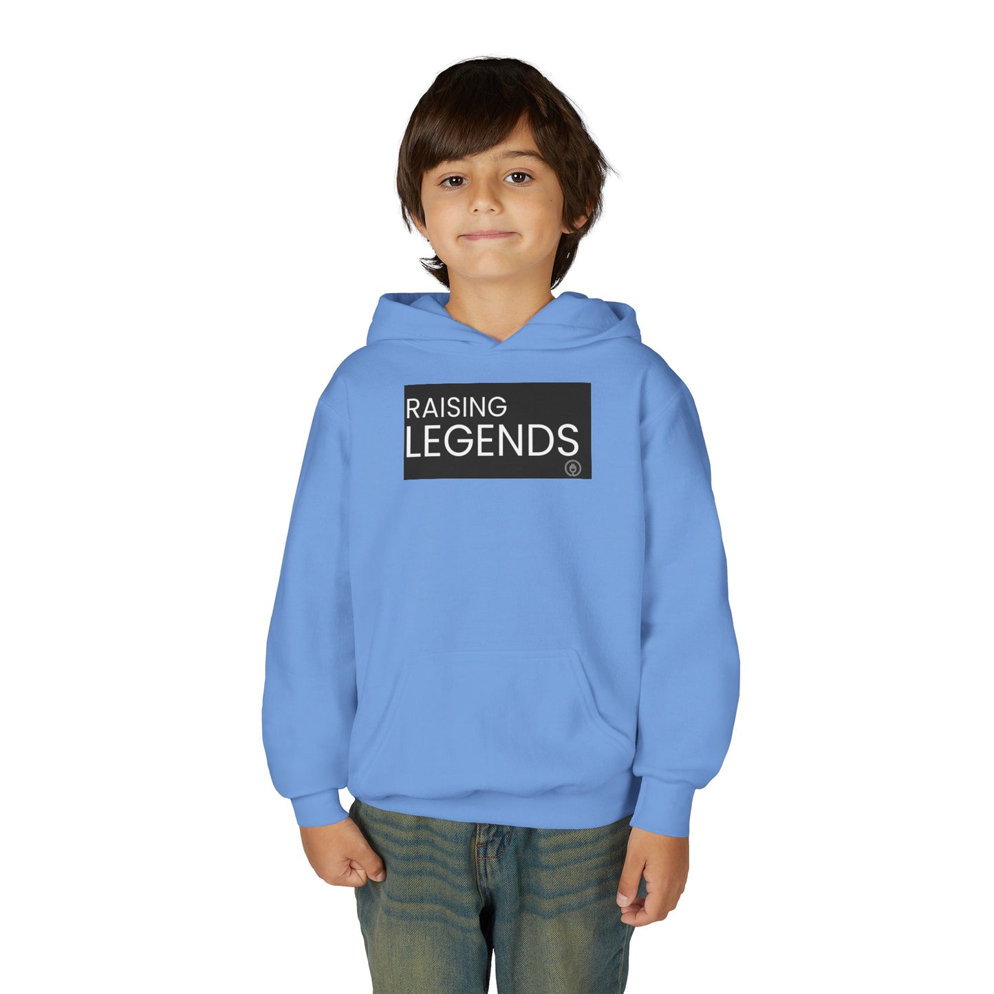 Youth Hoodie — "Raising Legends" Graphic Pullover for Kids