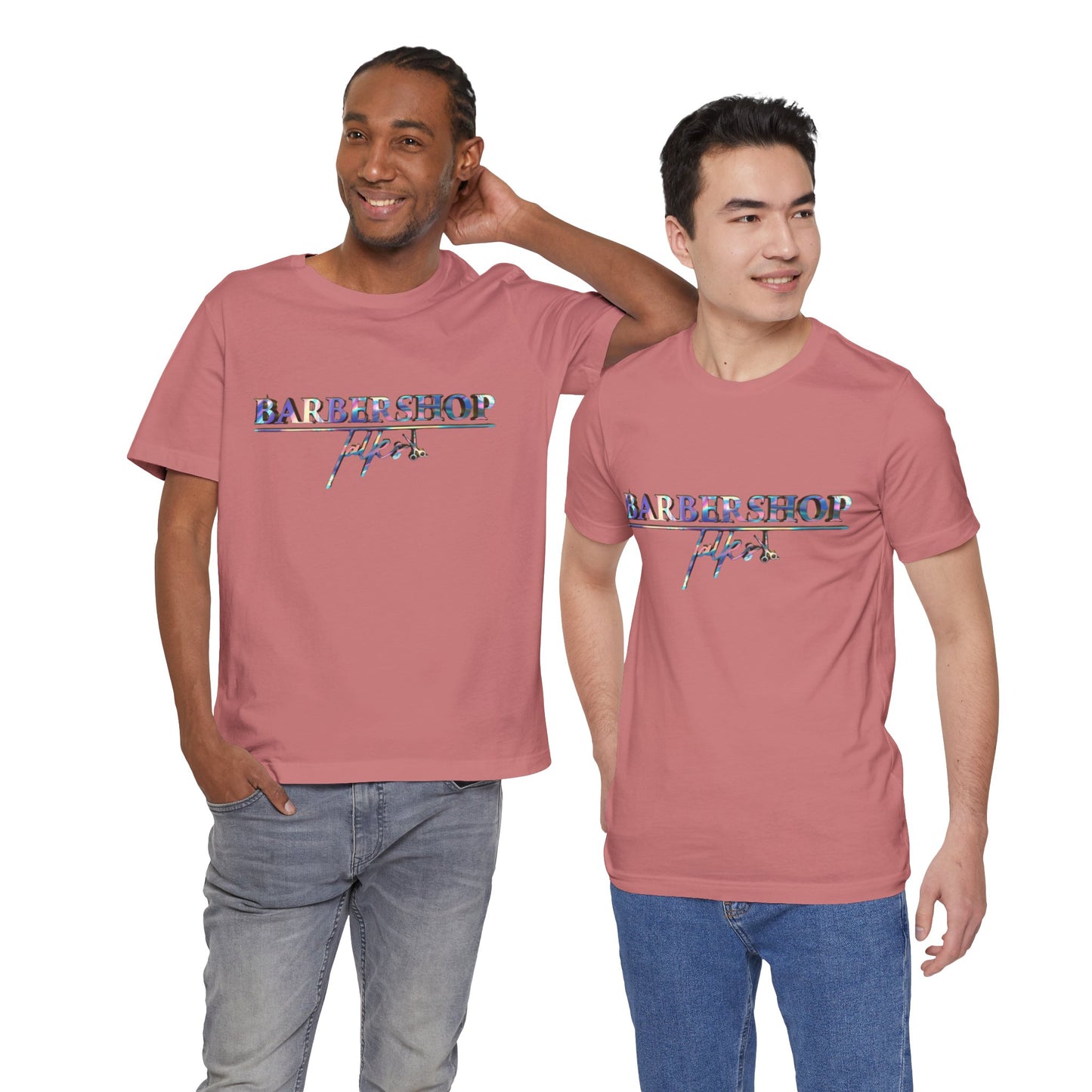 Barbershop Vibes Tee — 'Barbershop Life' Retro Script T-Shirt