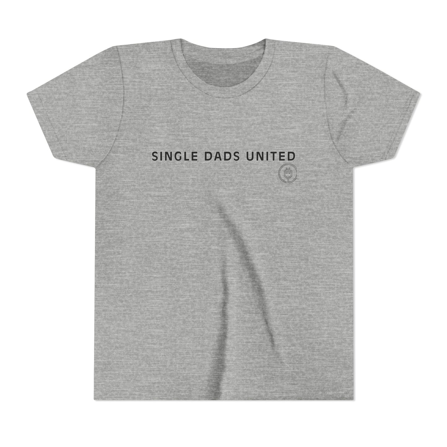 Youth Tee — "Single Dad's United" Kids Shirt (Father’s Day, New Single Dad Gift)