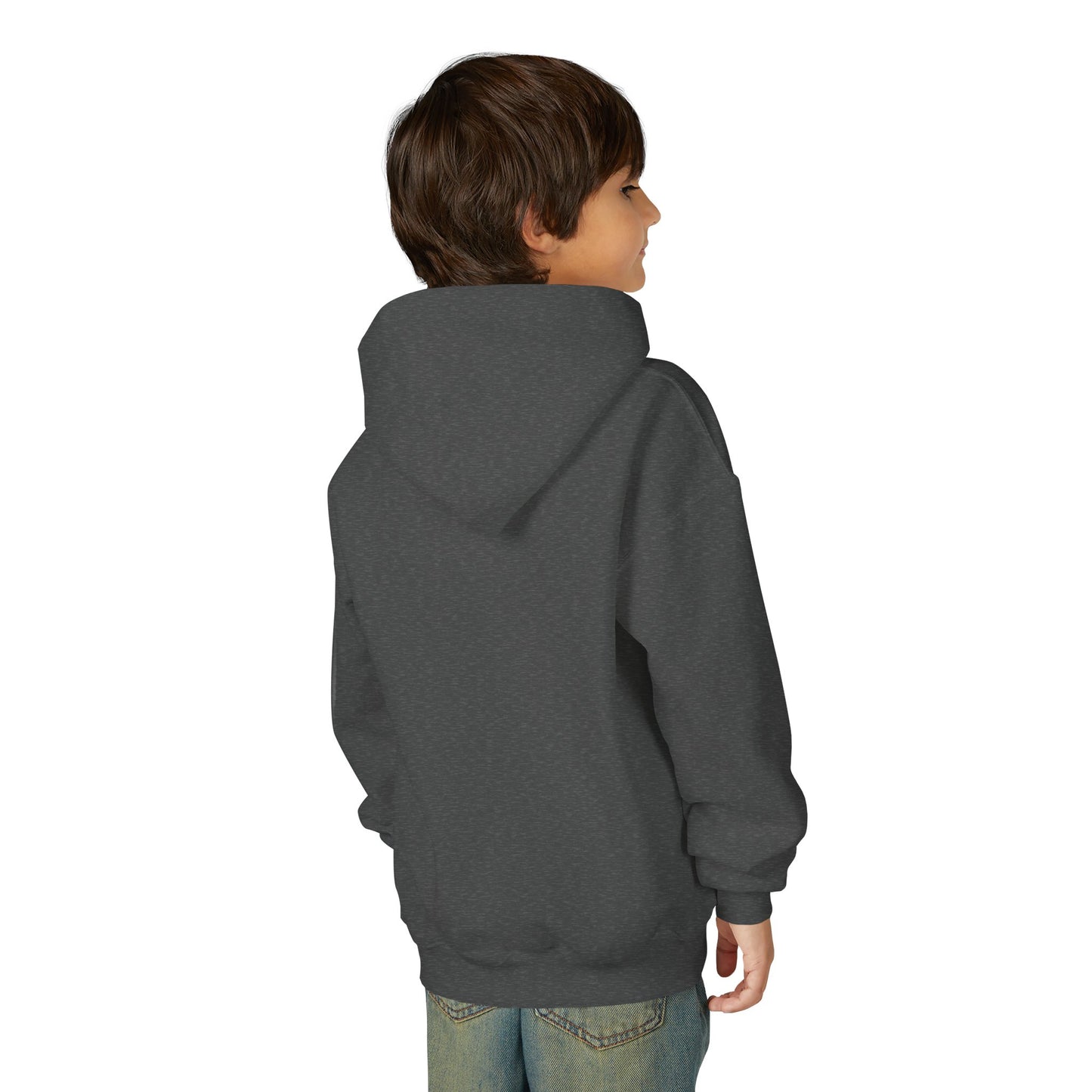 Youth Hoodie — "Stronger Dads, Stronger Families." Motivational Kids Pullover
