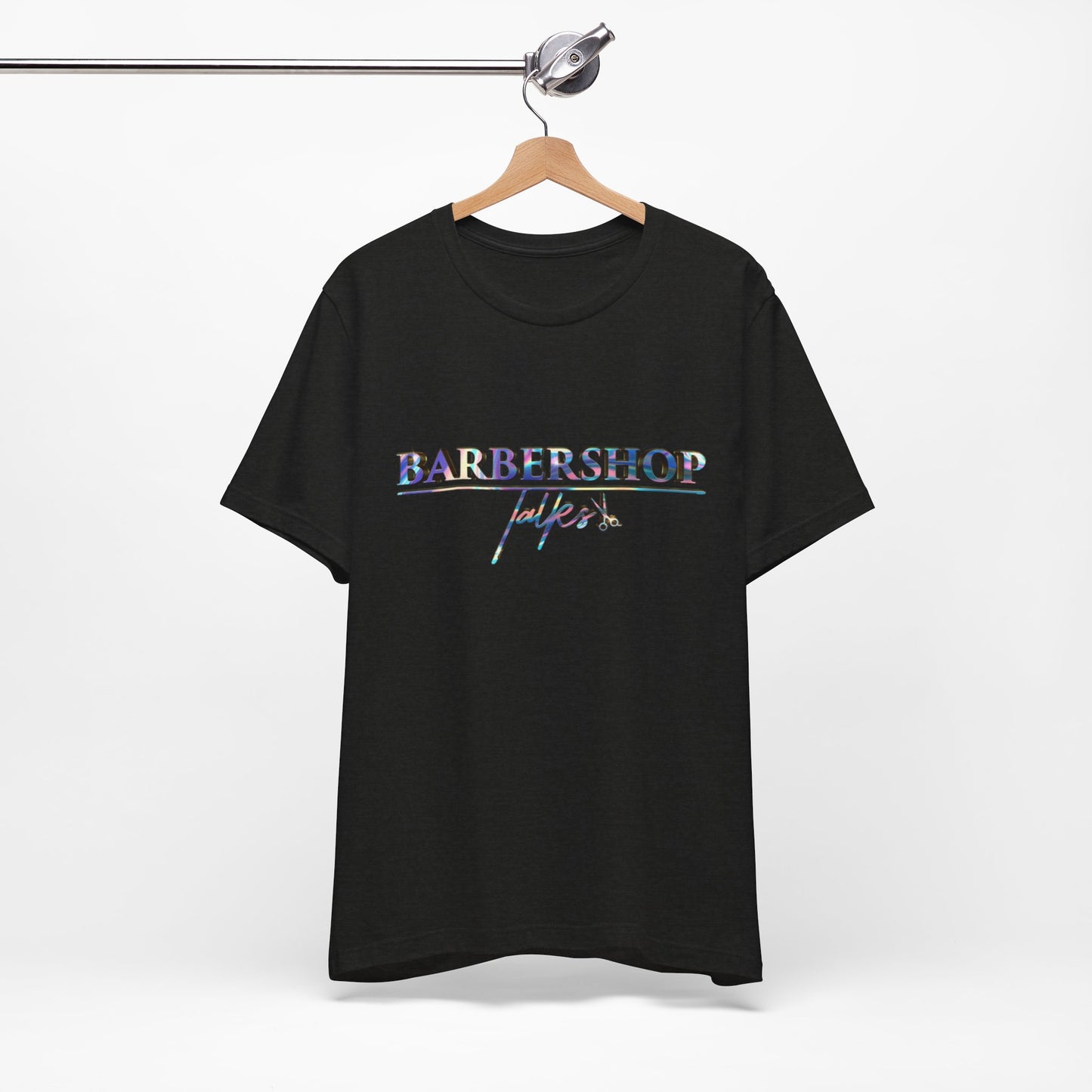 Barbershop Vibes Tee — 'Barbershop Life' Retro Script T-Shirt
