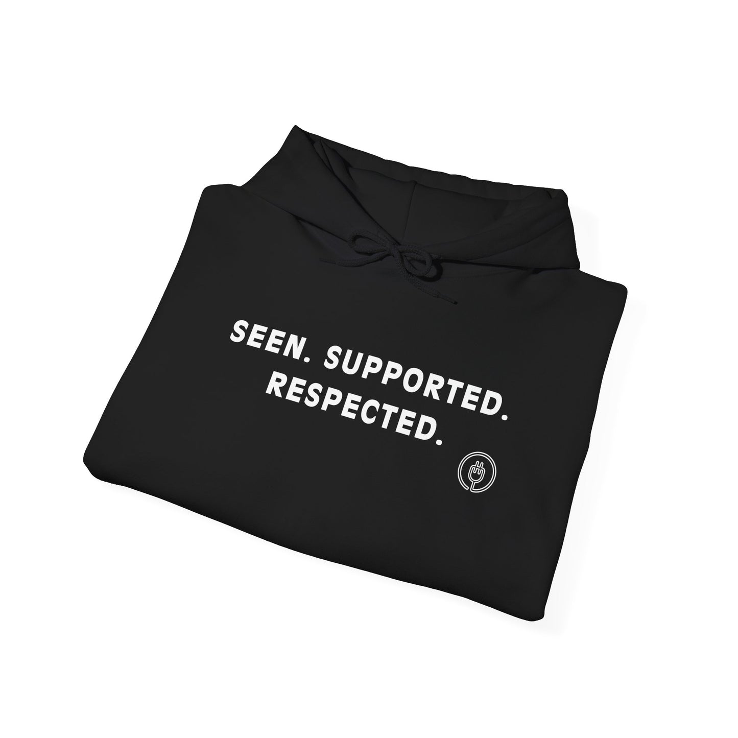 Seen. Supported. Respected. Adult Hoodie