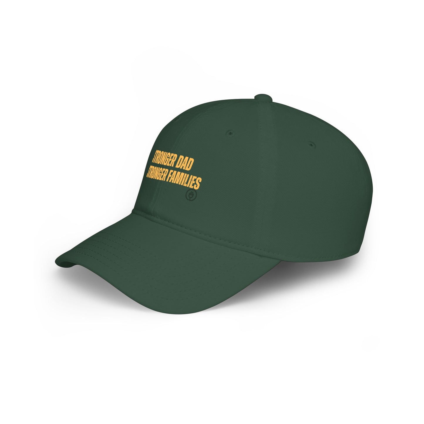 Low Profile Baseball Cap — "Stronger Dads, Stronger Families." Embroidered Dad Pride Hat