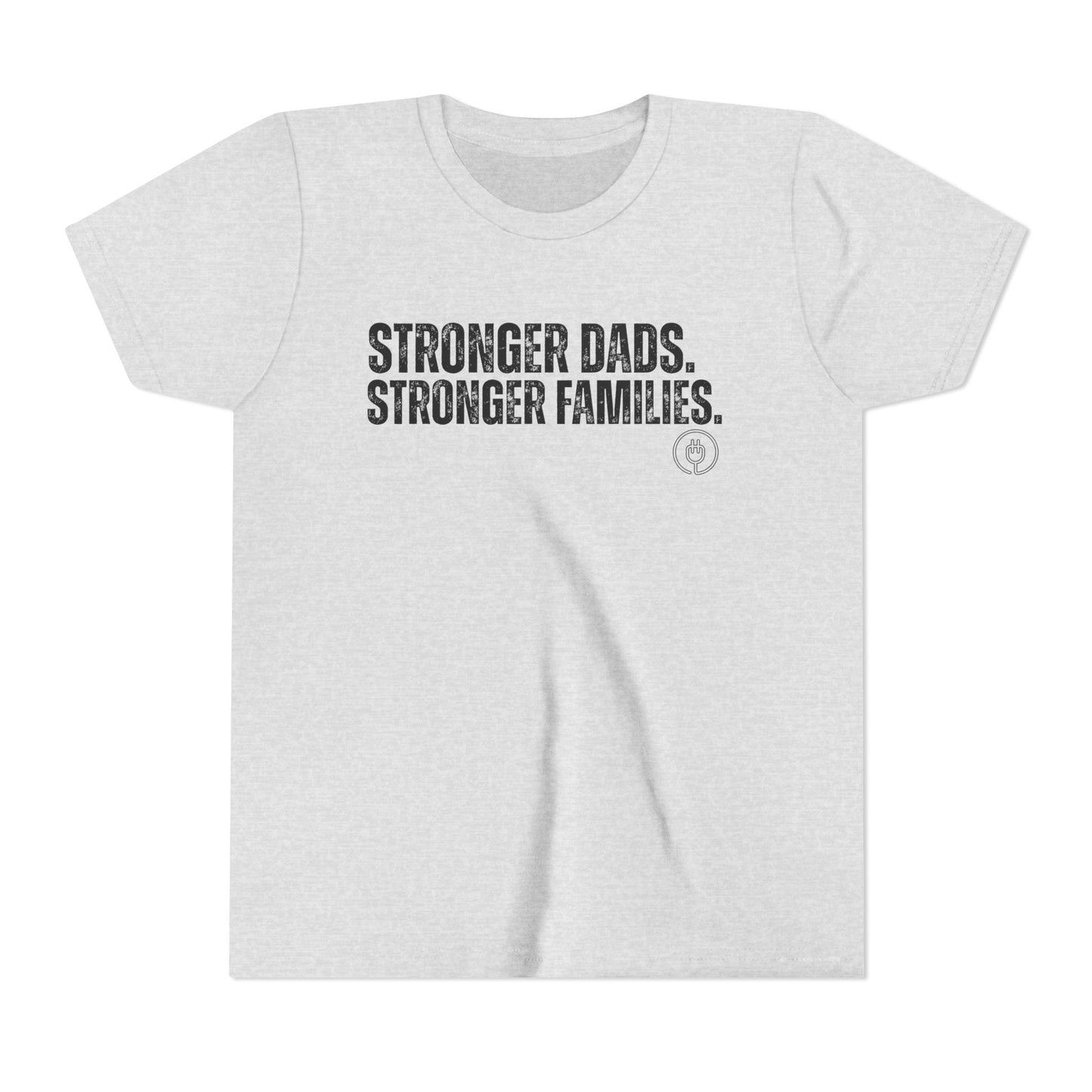 Youth Tee "Stronger Dads. Stronger Families." – Father's Day Kids Shirt