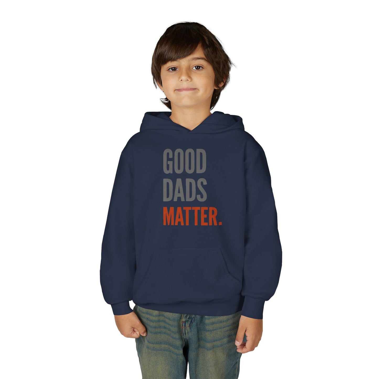 Good Dads Matter Black & Red Youth Hoodie