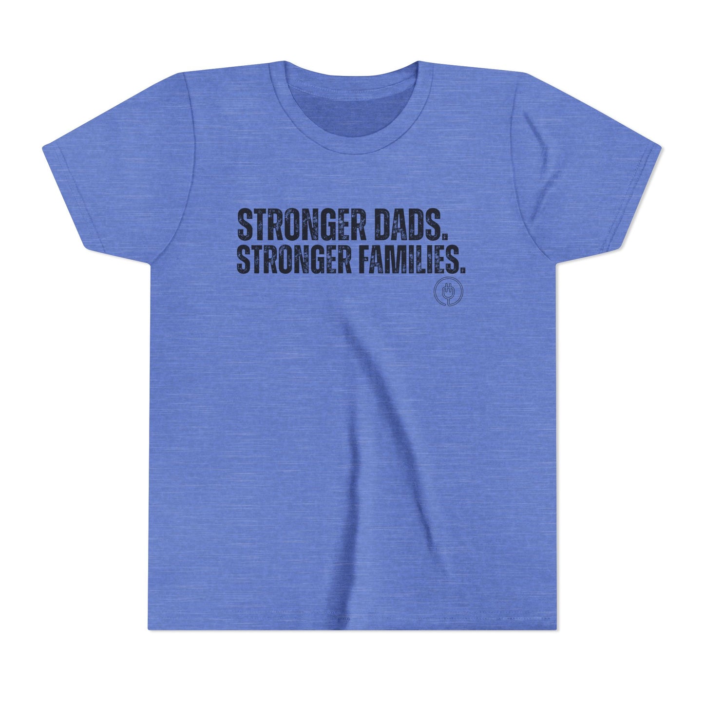 Youth Tee "Stronger Dads. Stronger Families." – Father's Day Kids Shirt