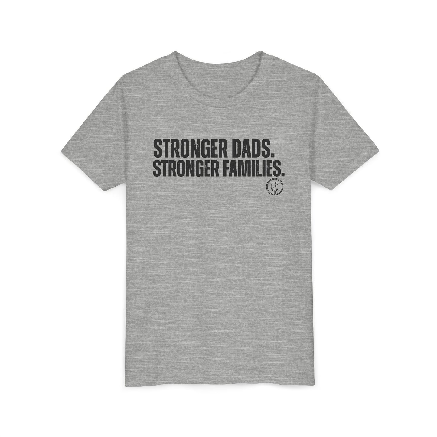 Youth Tee "Stronger Dads. Stronger Families." – Father's Day Kids Shirt