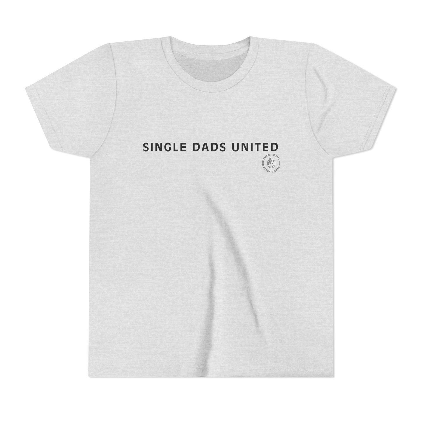 Youth Tee — "Single Dad's United" Kids Shirt (Father’s Day, New Single Dad Gift)